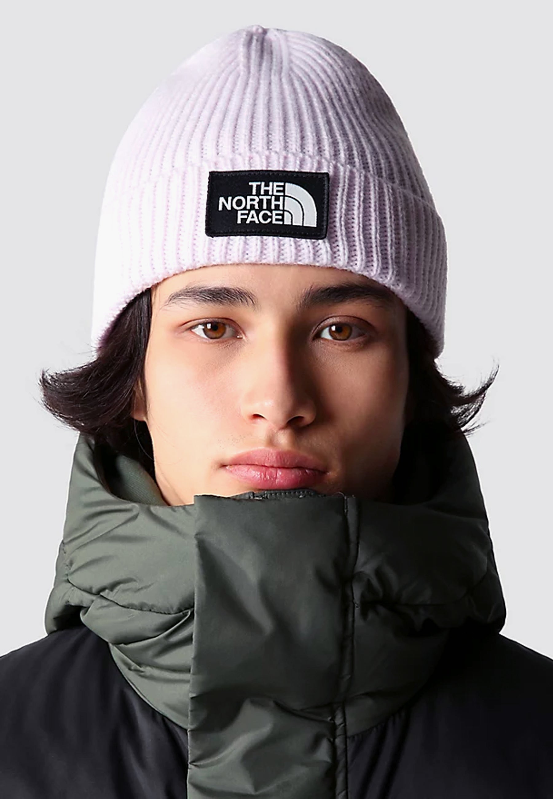 Logo Box Cuff Beanie - Lavender Fog