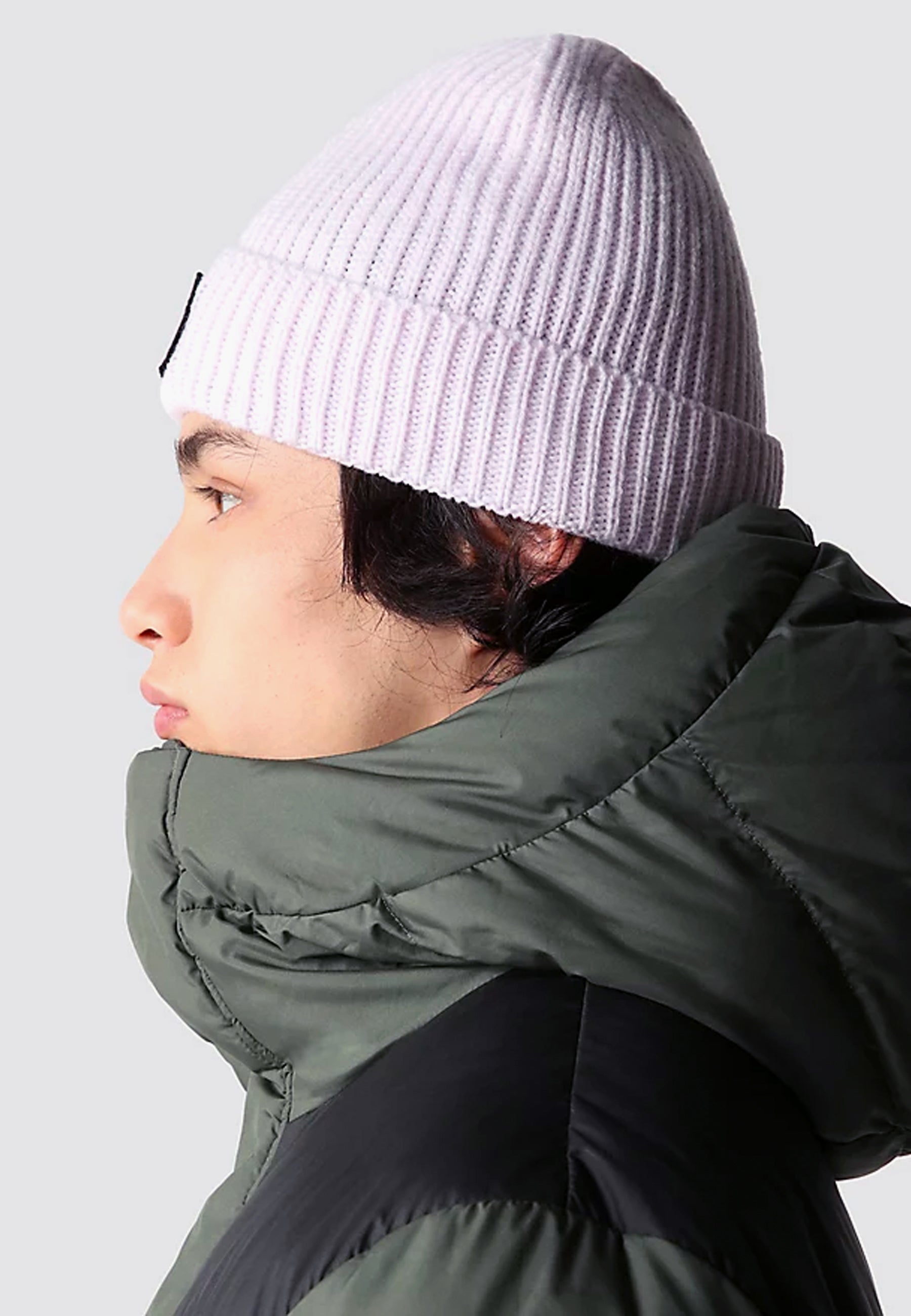 Logo Box Cuff Beanie - Lavender Fog