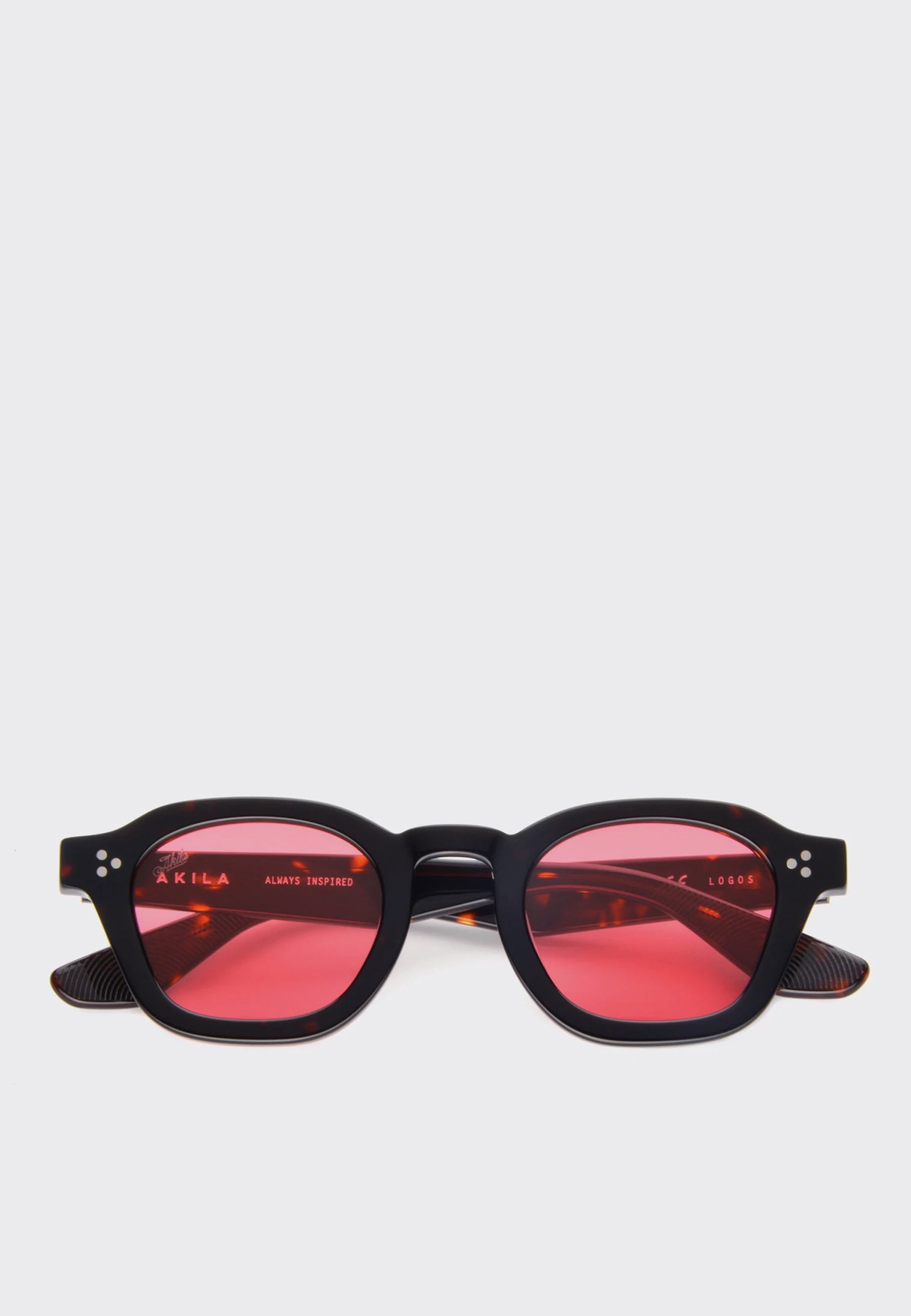 Logos Sunglasses - tortoise acetate/rose