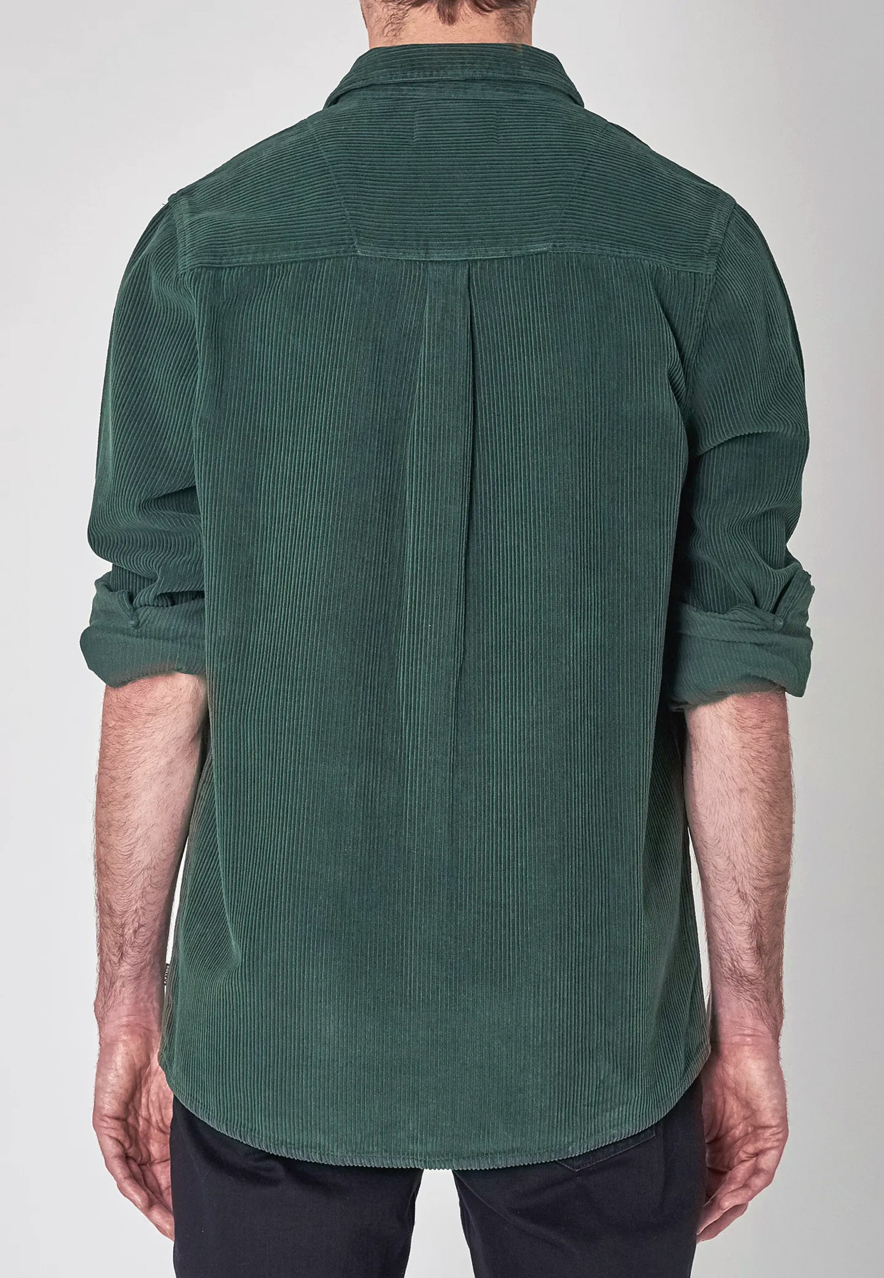 Men At Work Shirt Fat Cord - pine