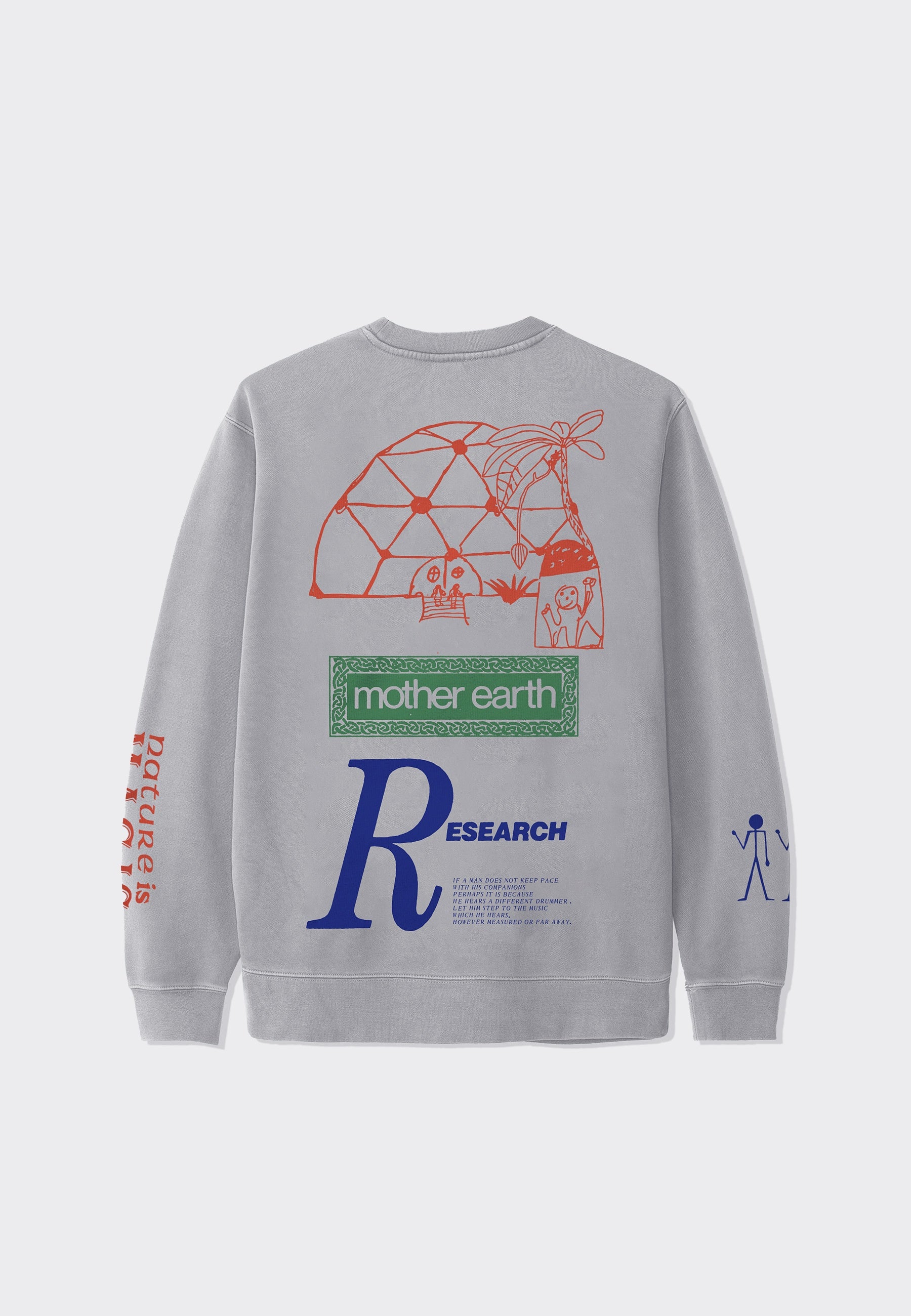 Mother Earth Crewneck - Cement