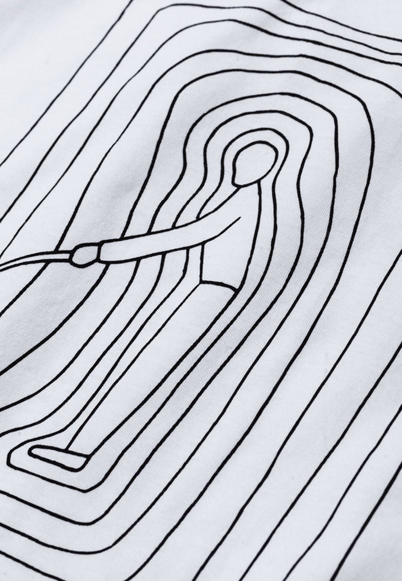 GM x NP Niels Stick Drawing T-Shirt - white