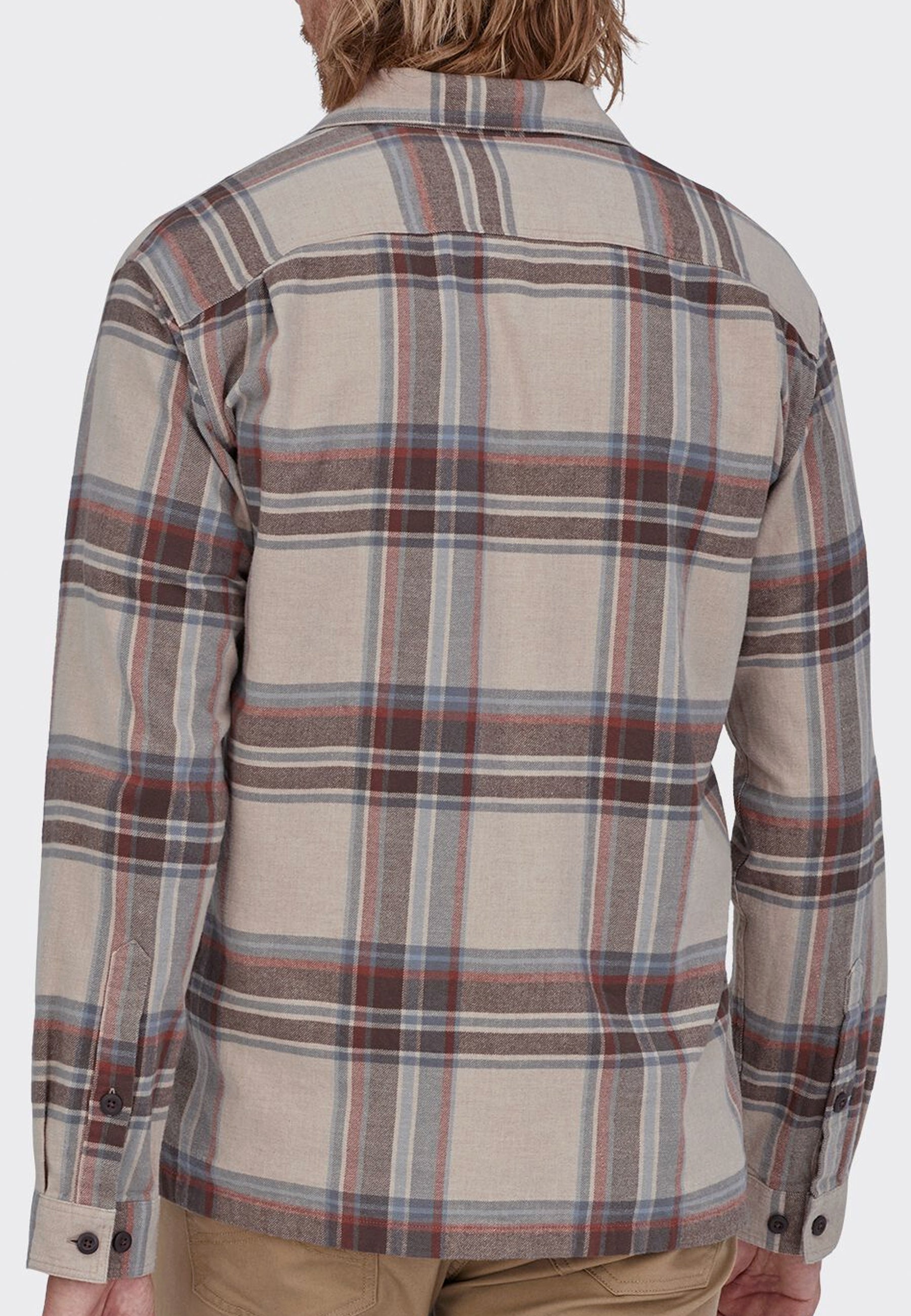 Organic Fjord Flannel Shirt - nautilus tan