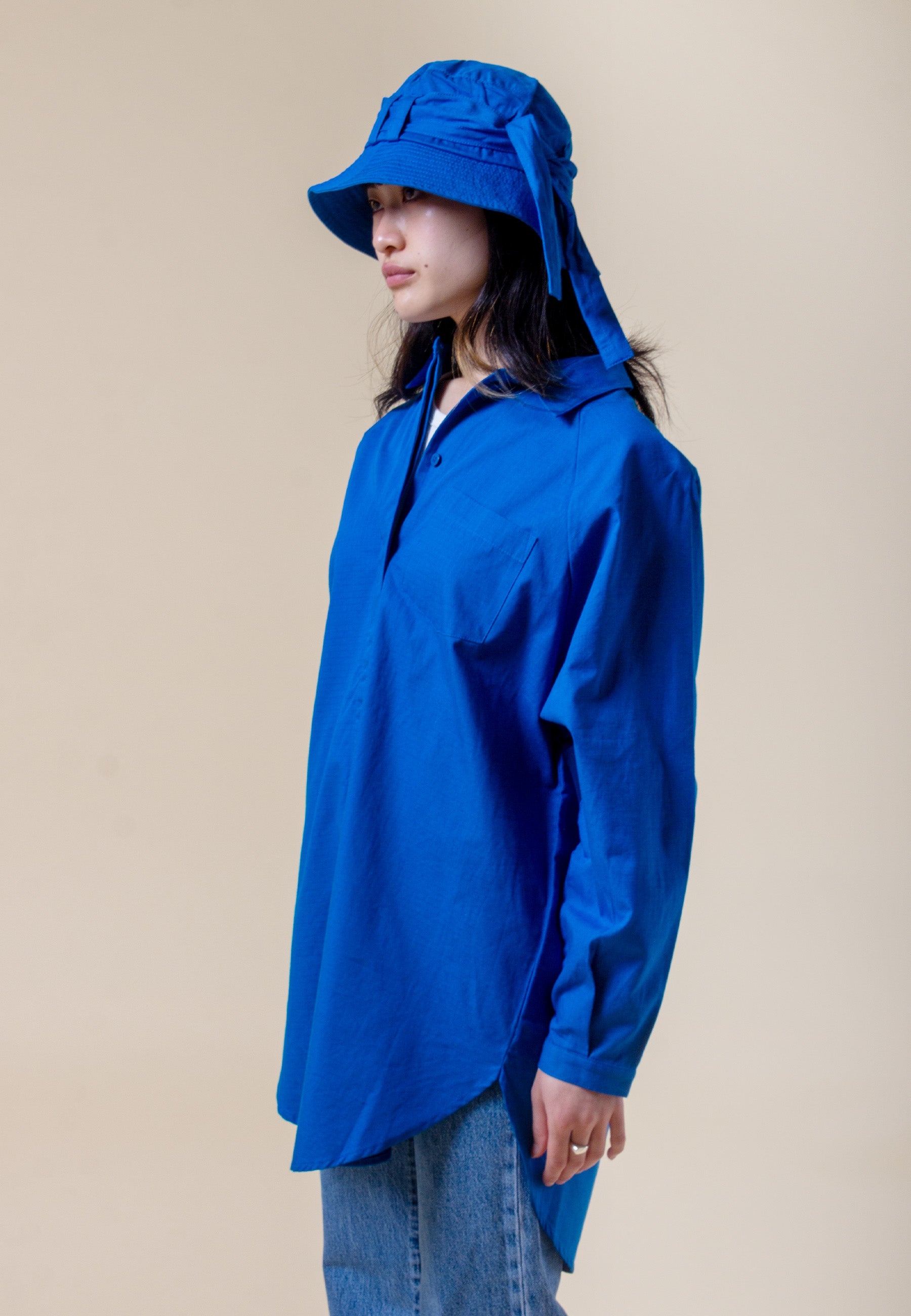 Oversized Shirt - sea blue