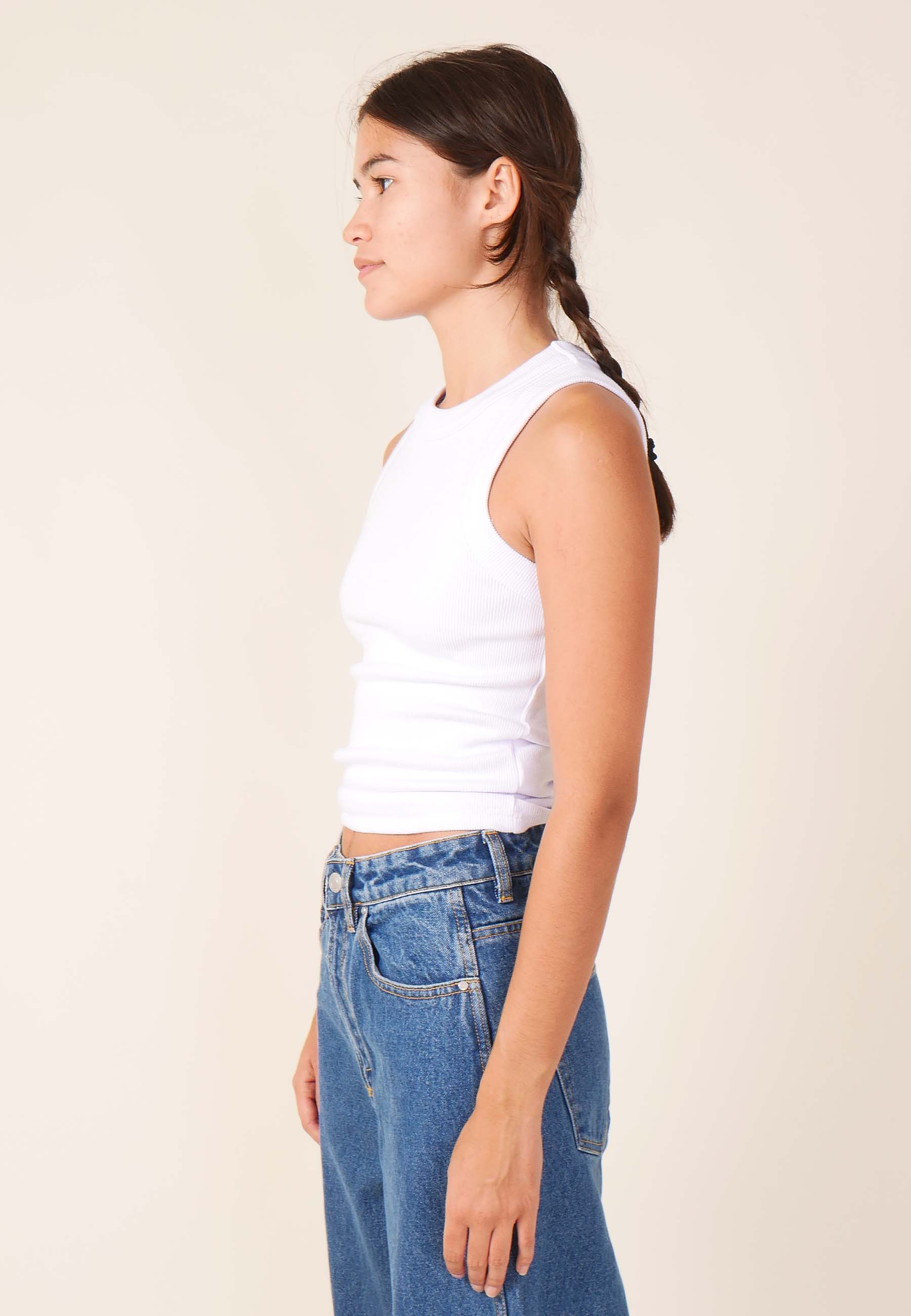 Miller Baby Rib Tank - white