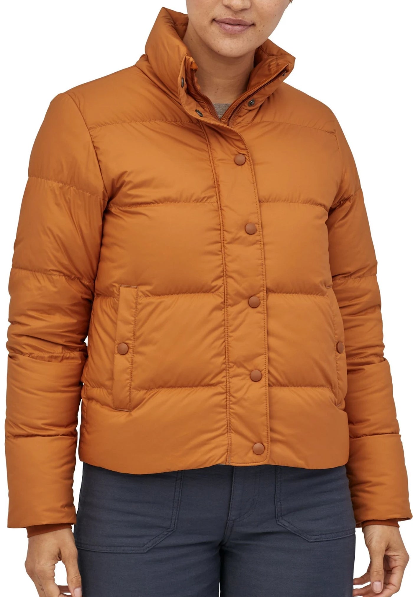 Silent Down Patagonia Brown Puffer Jacket Patagonia Buy Womens