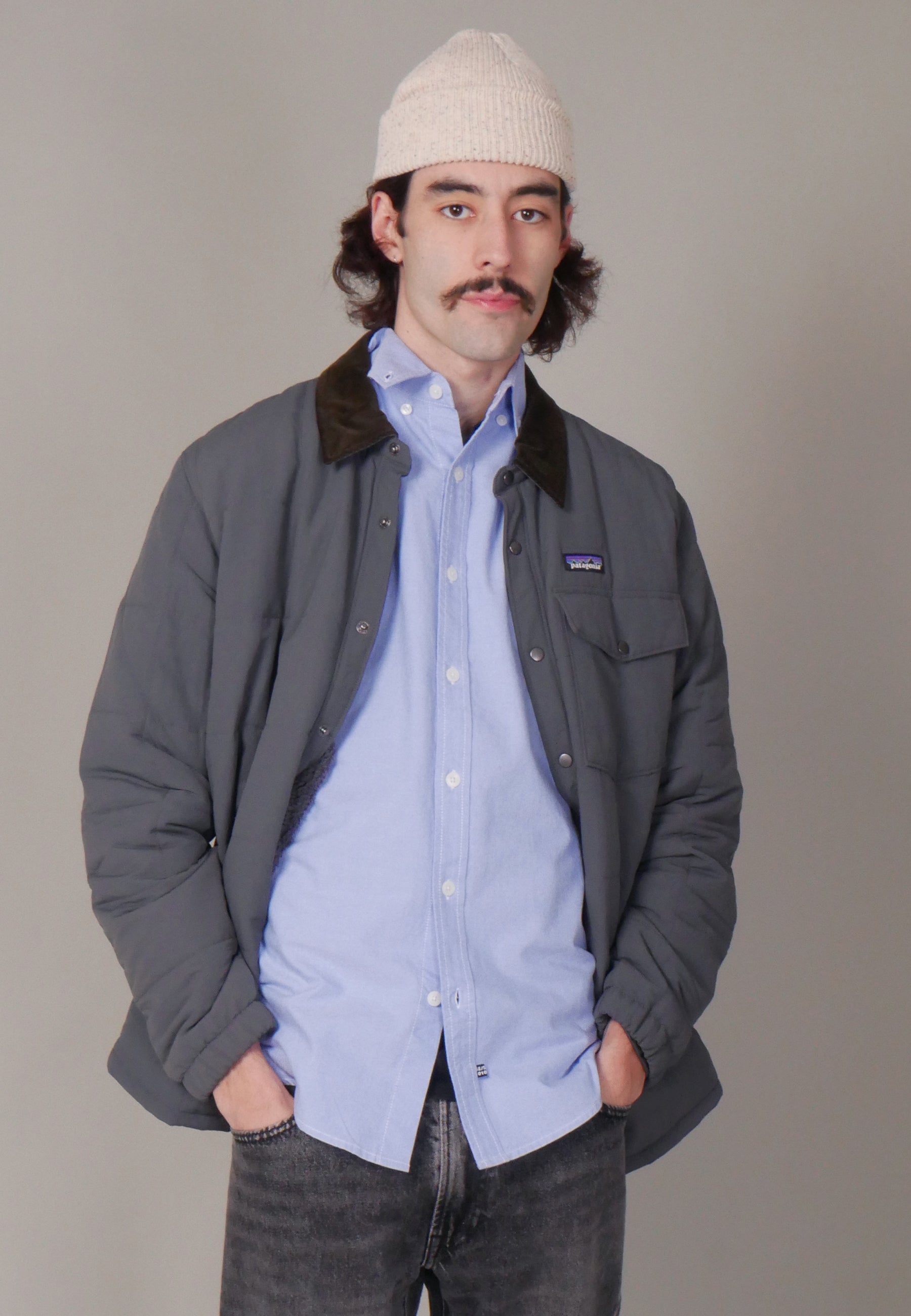 Isthmus Quilted Shirt Jacket - forge grey