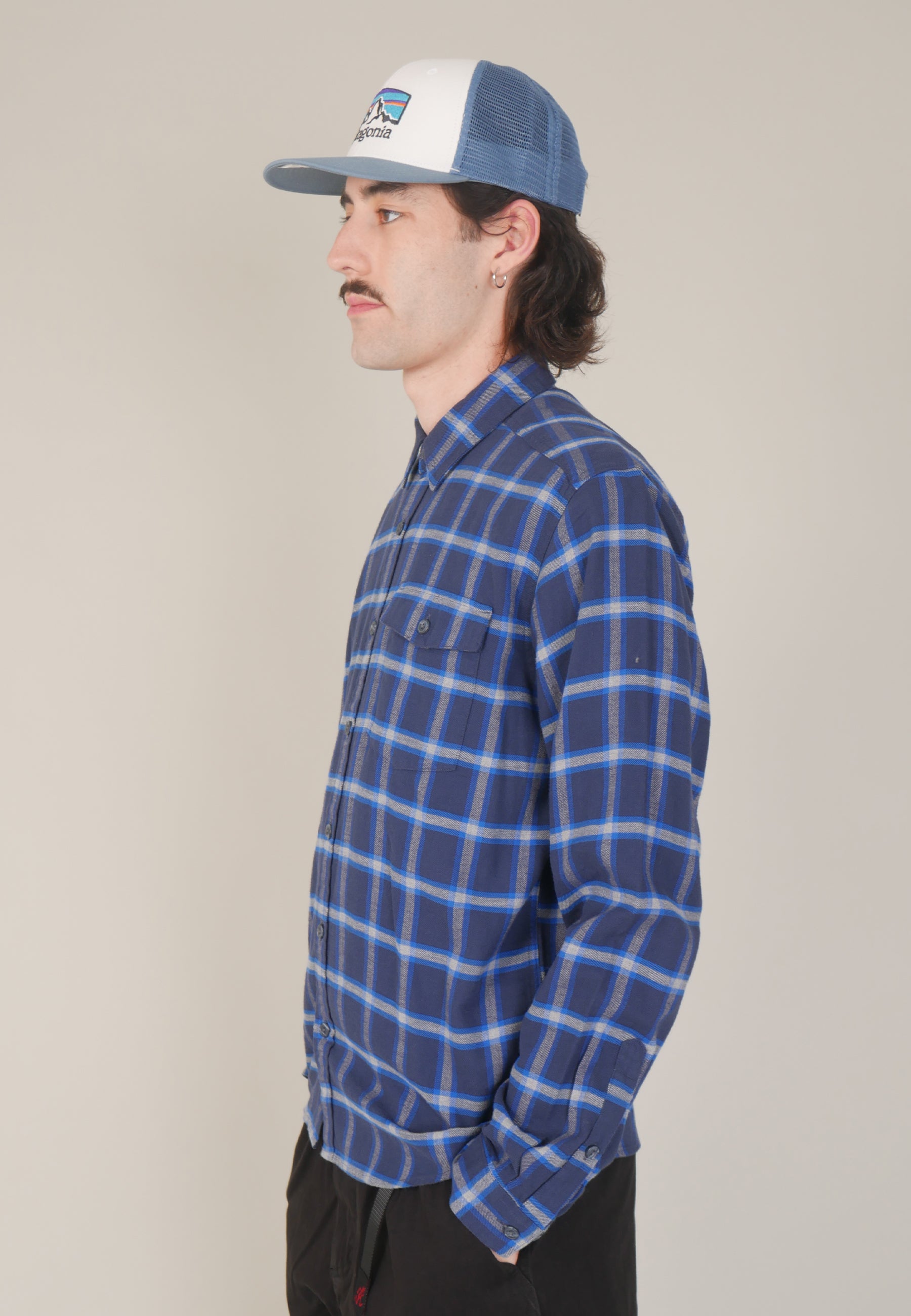 Light Weight Fjord Flannel Shirt - grange/new navy