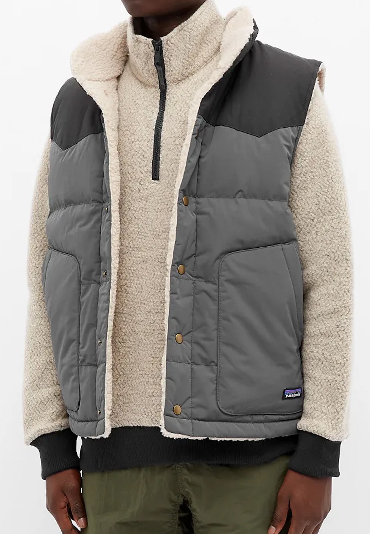 Reversible Bivy Down Vest - forge grey