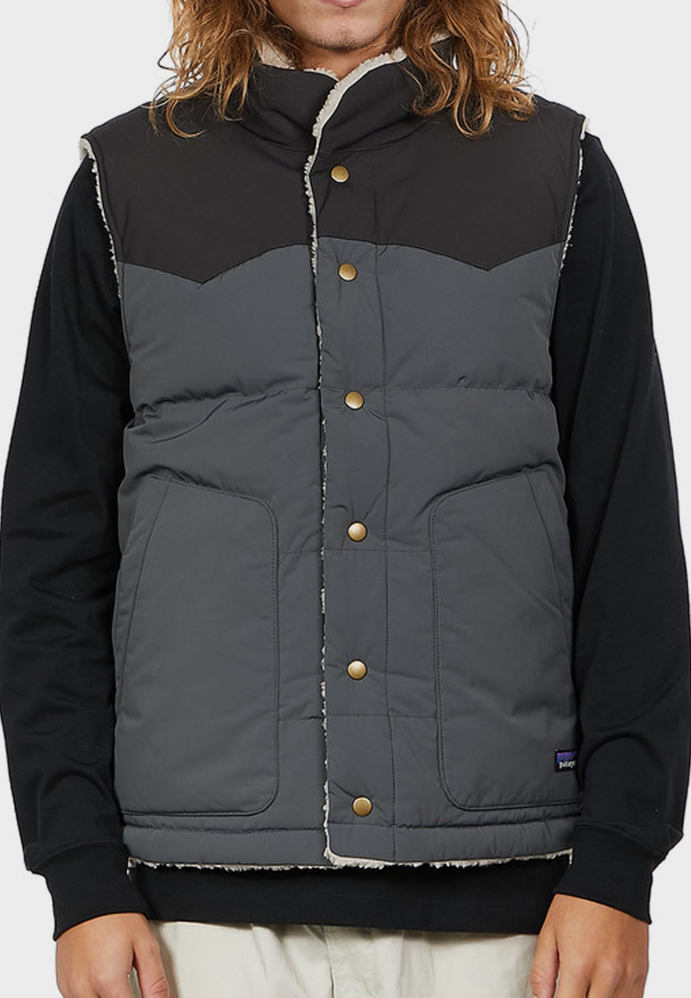 Reversible Bivy Down Vest - forge grey