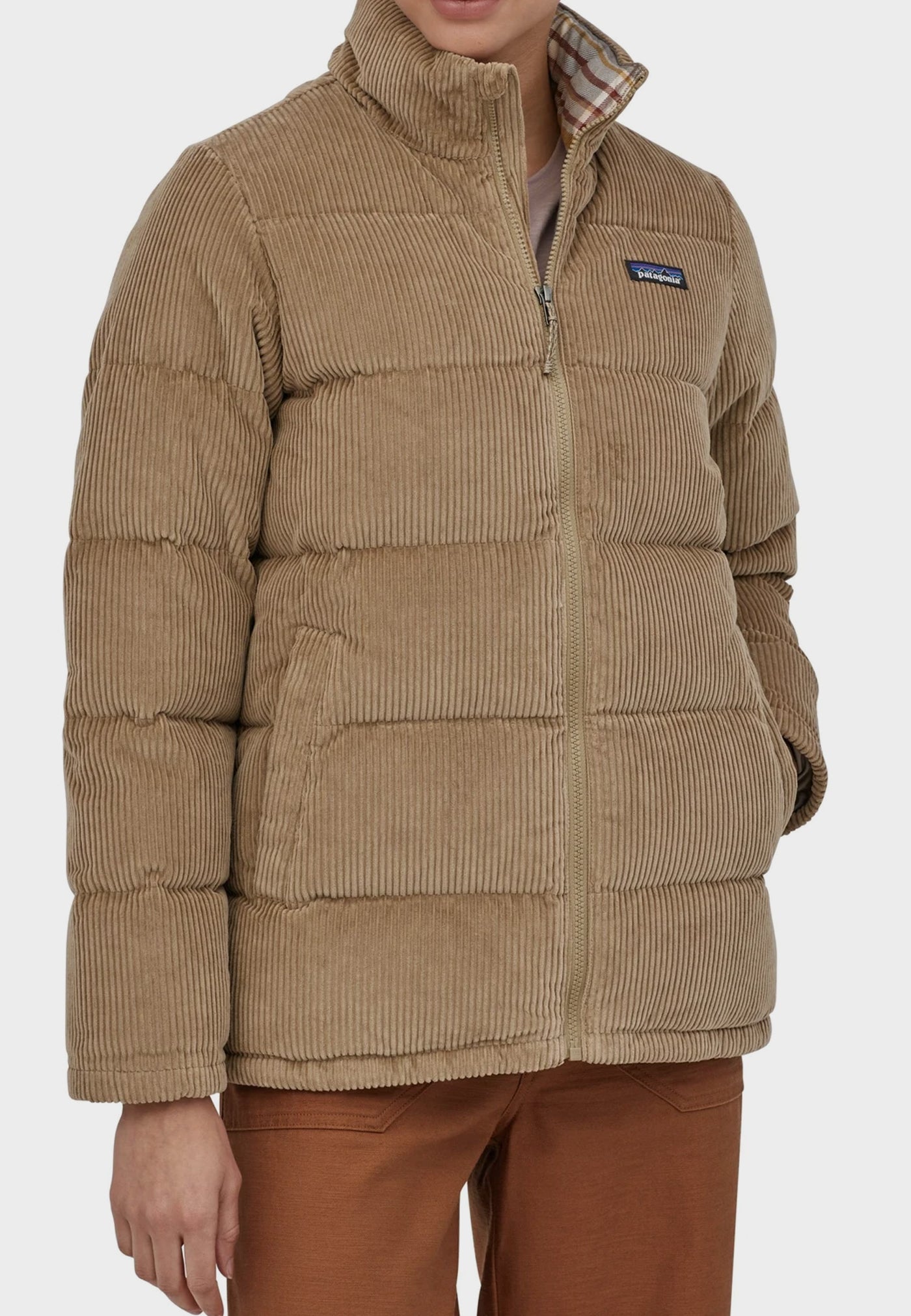 Womens Cord Fjord Coat - mojave khaki