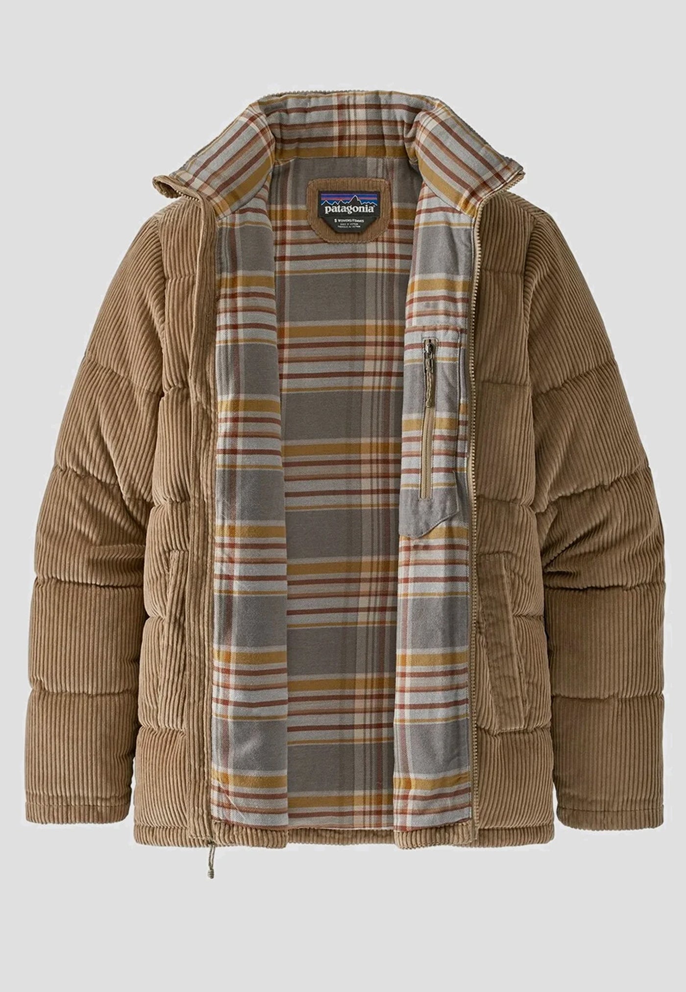 Womens Cord Fjord Coat - mojave khaki