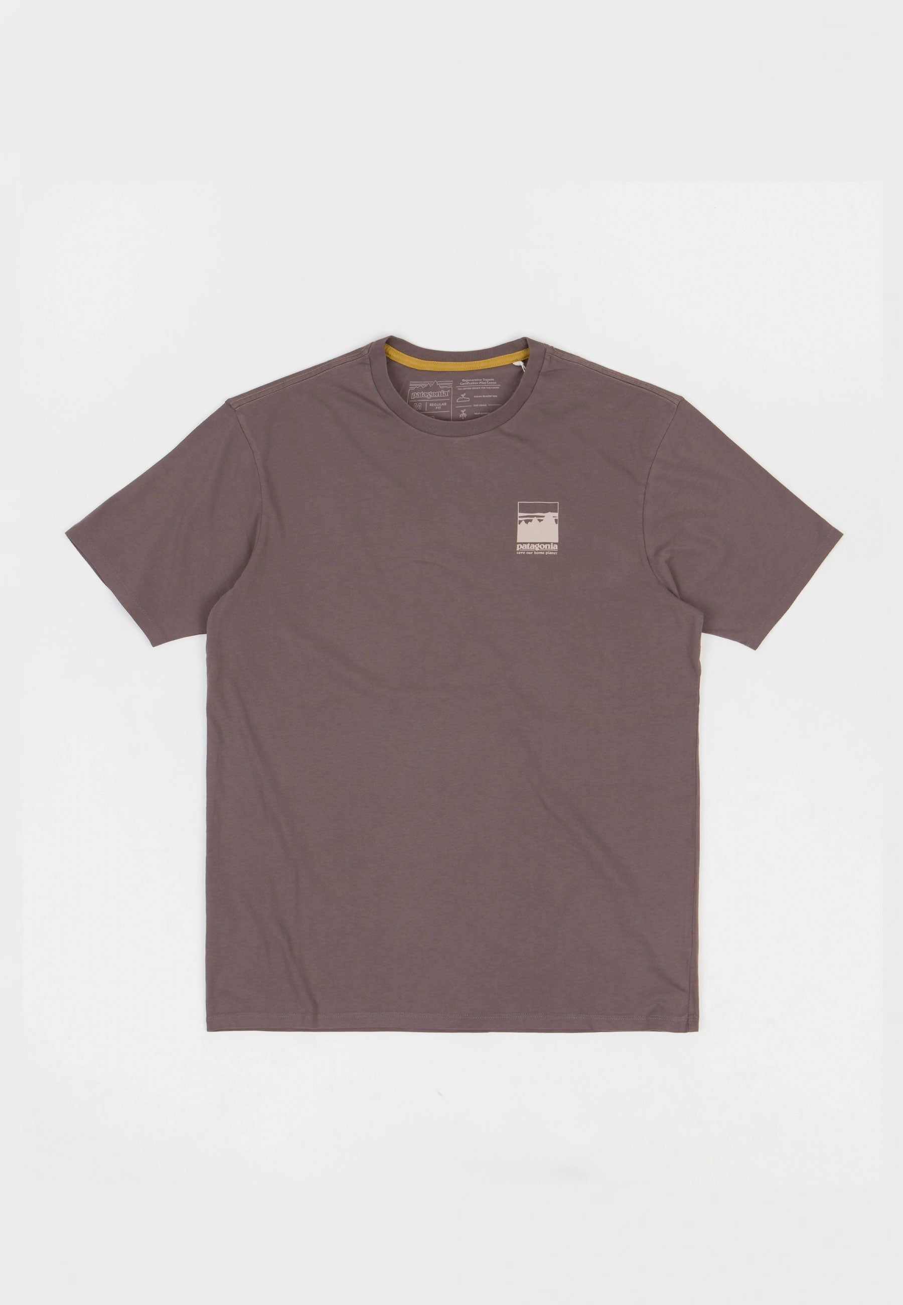 Alpine Icon Regenerative Organic Pilot Cotton T-Shirt - dusky brown