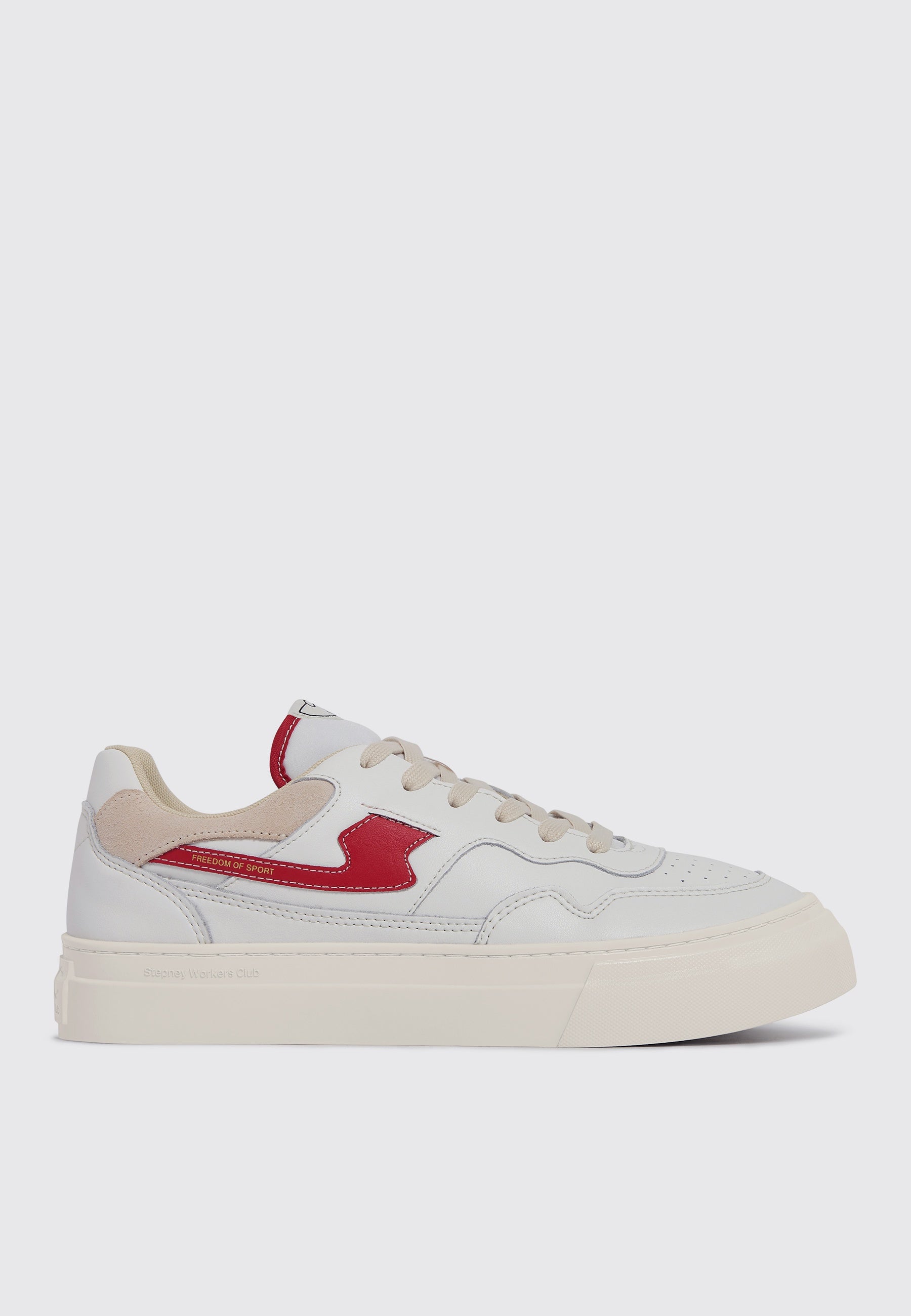 Pearl S-Strike Leather - White/Red