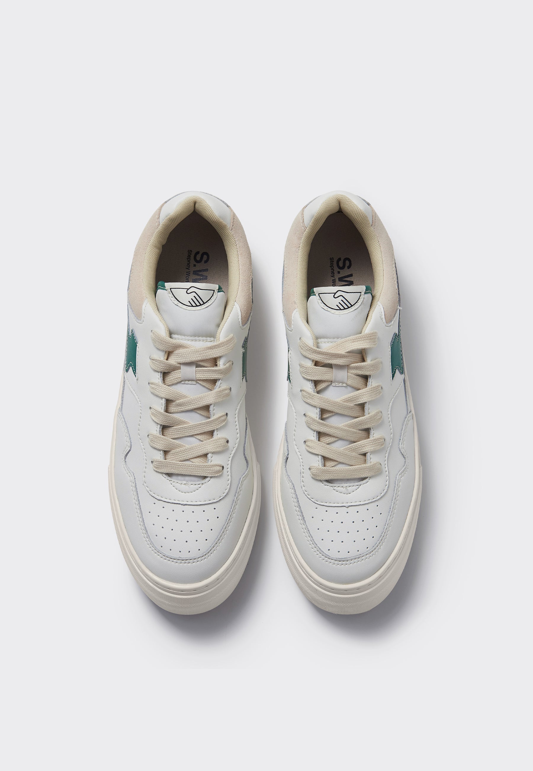 Pearl S-Strike Leather - White/Green