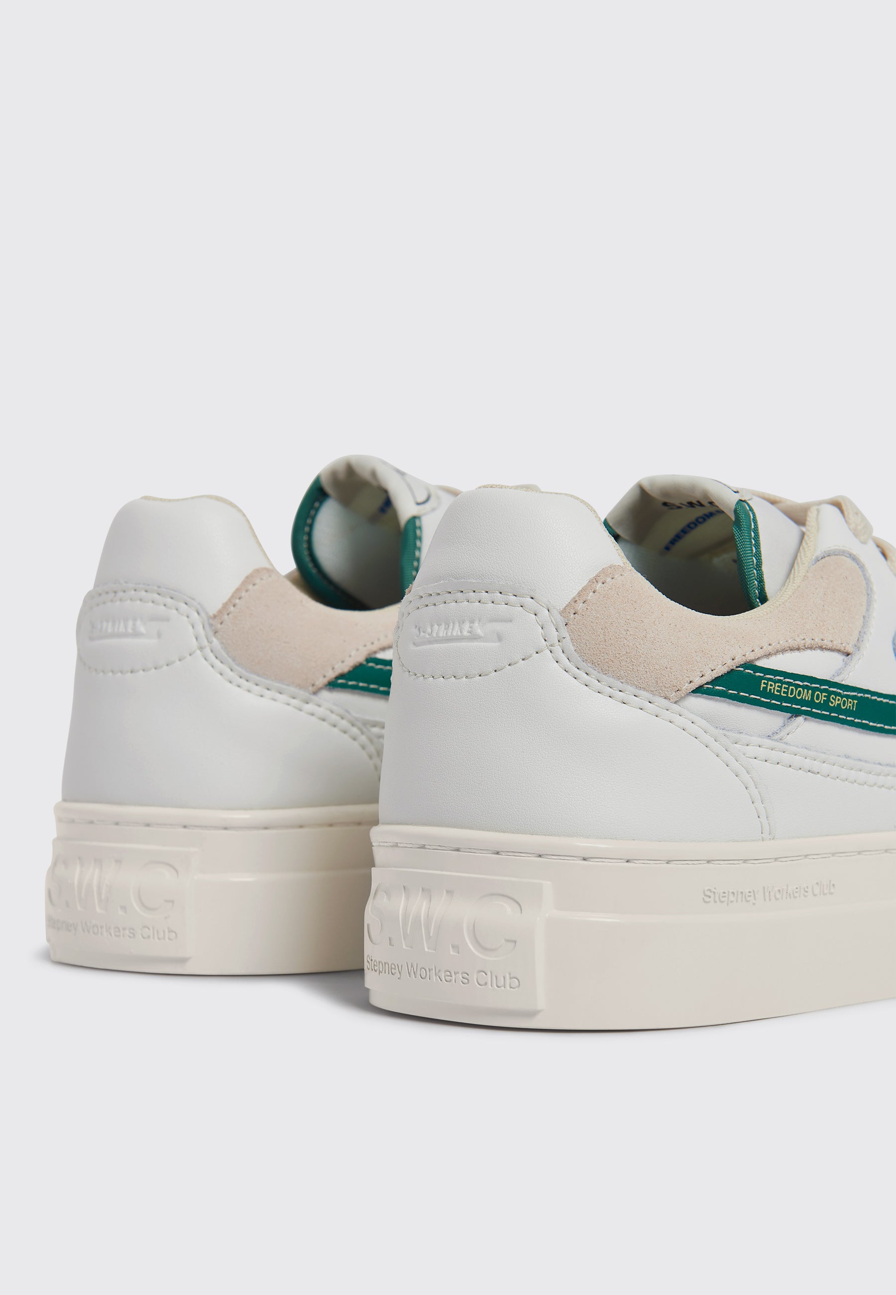 Pearl S-Strike Leather - White/Green