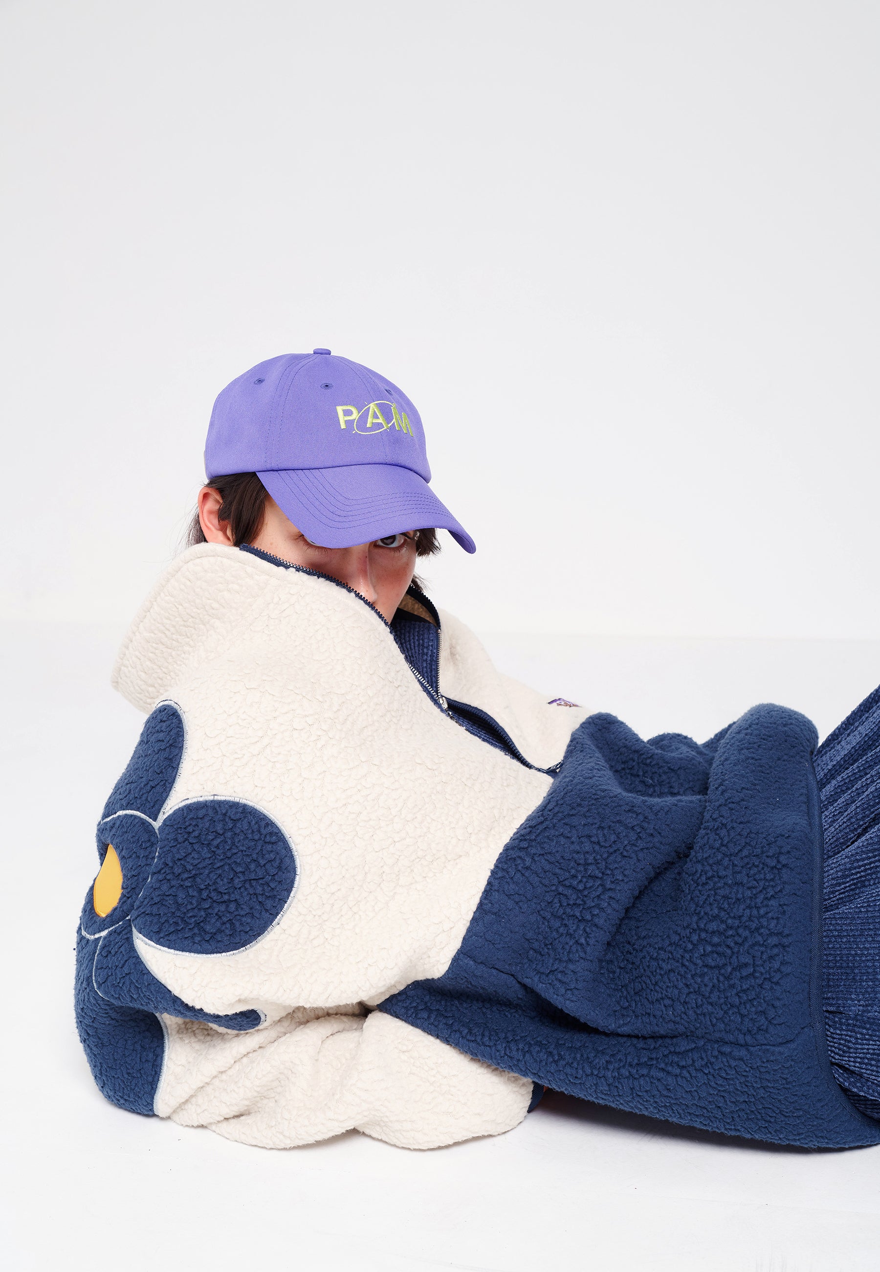 G.L Ellipse Fluro Baseball Cap - royal