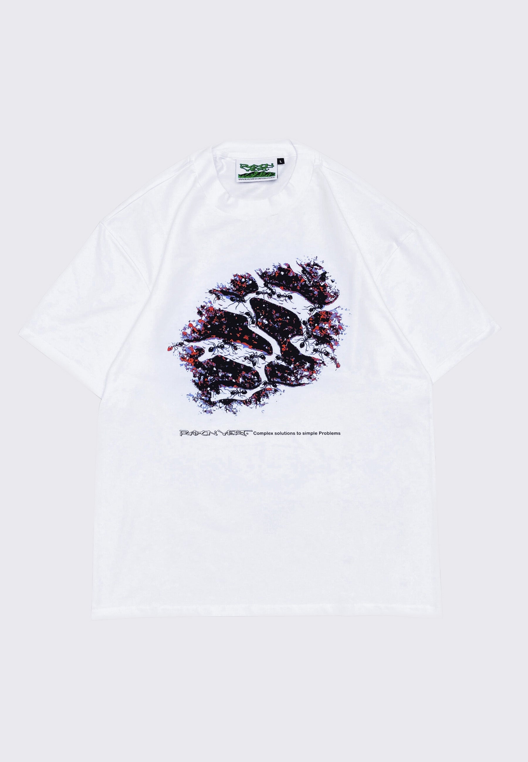 Society T-Shirt - Ghost White