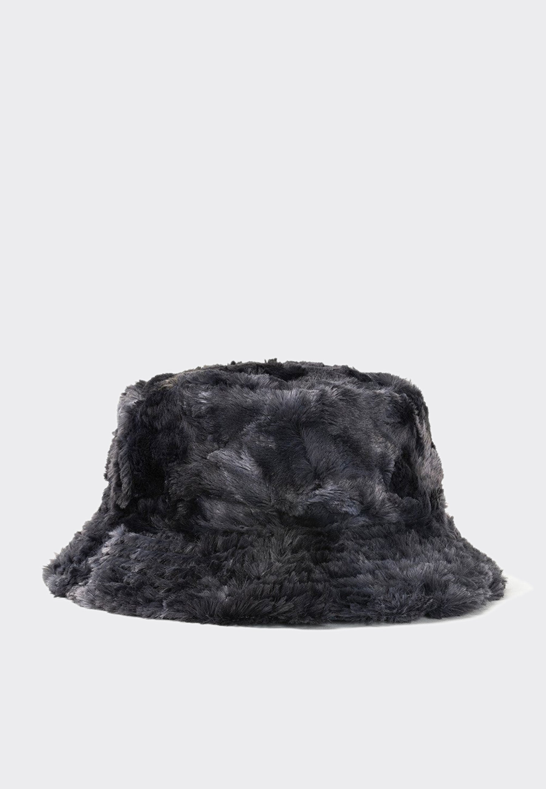 Reversible Sunflower Bucket Hat - charcoal