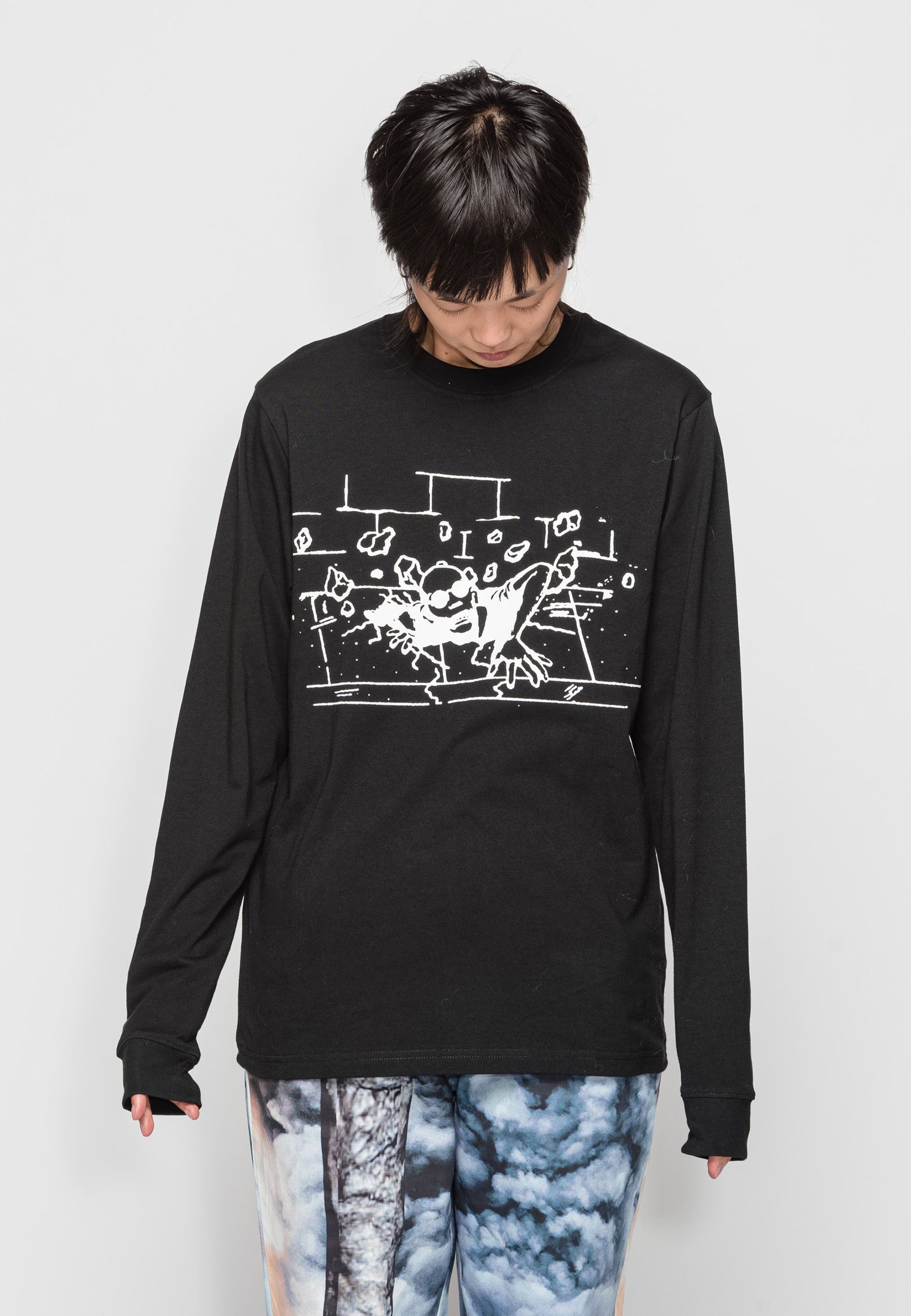 Rise Up Long Sleeve T-Shirt - black