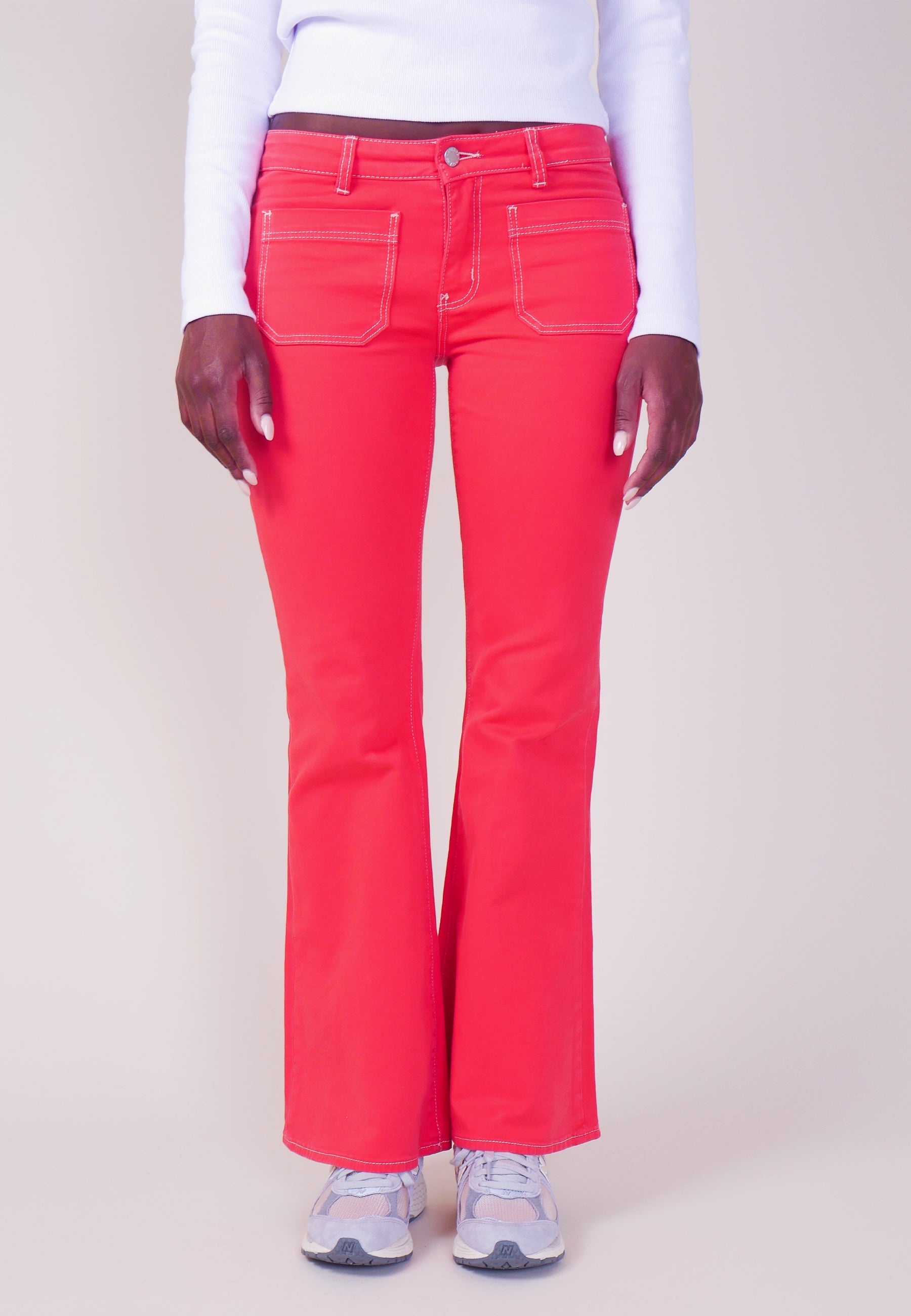 Sailor Low Flare Jeans - Scarlet