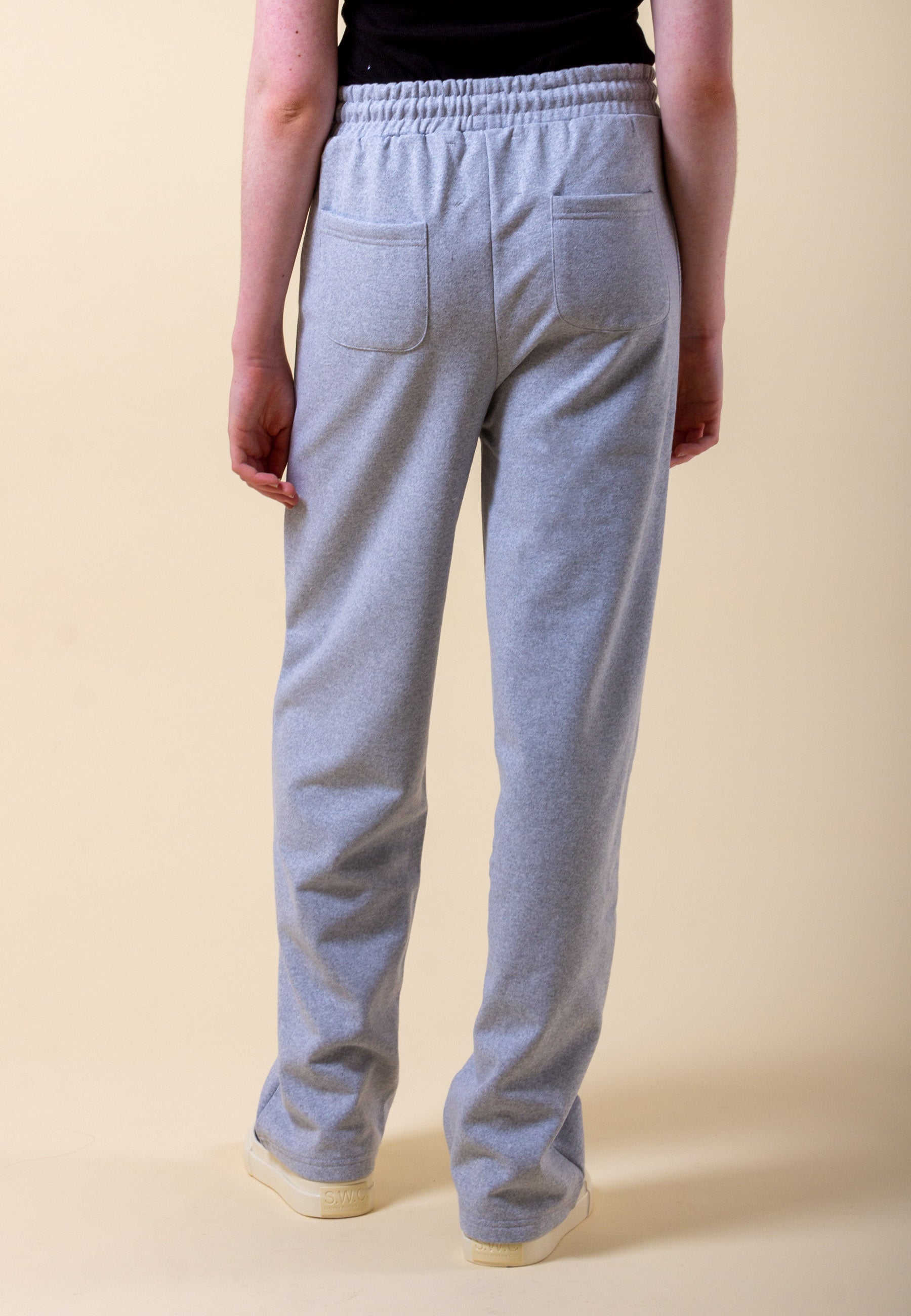 Seam Front Joggers - grey marle
