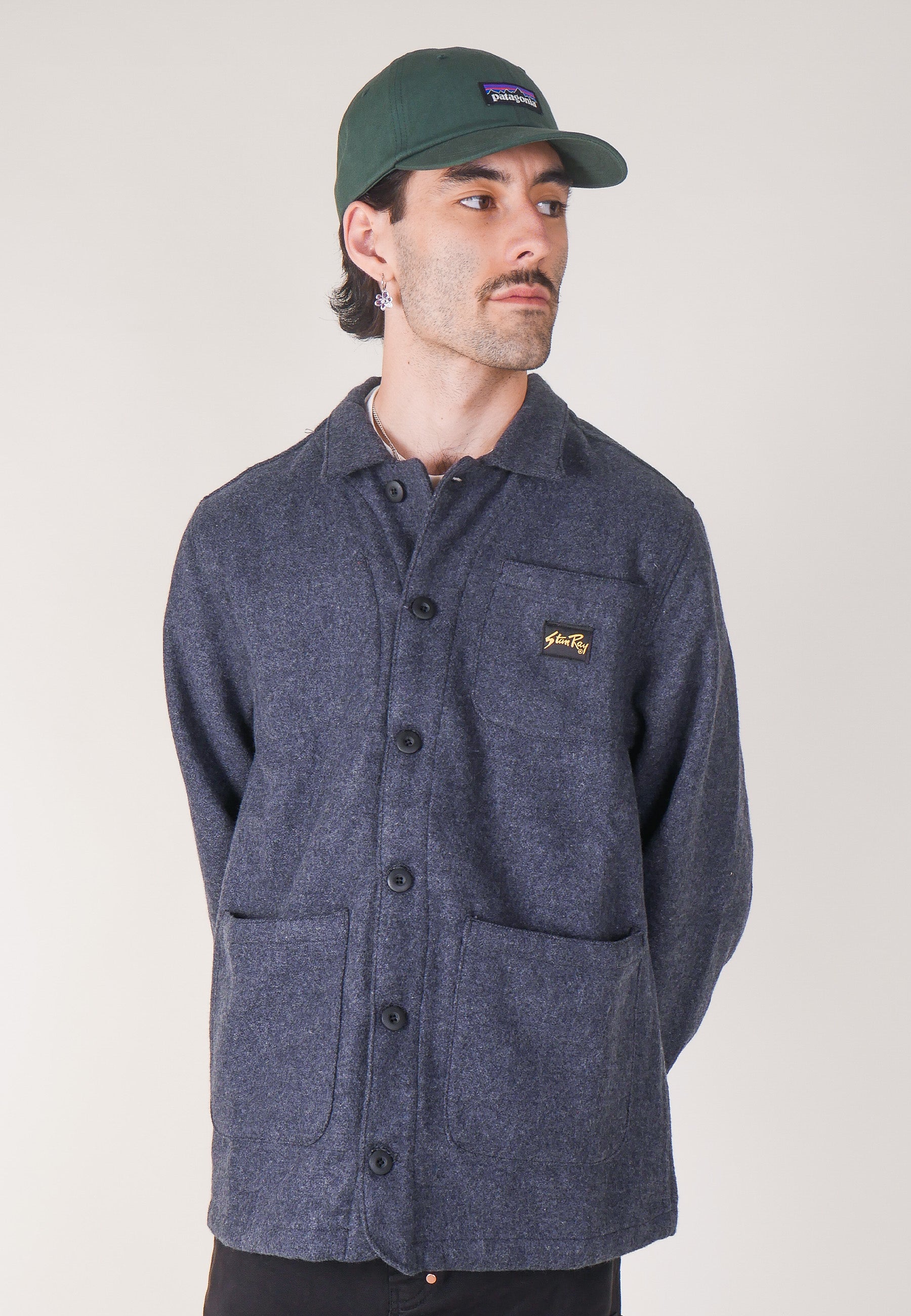 Painters Jacket - Mid Grey Wool