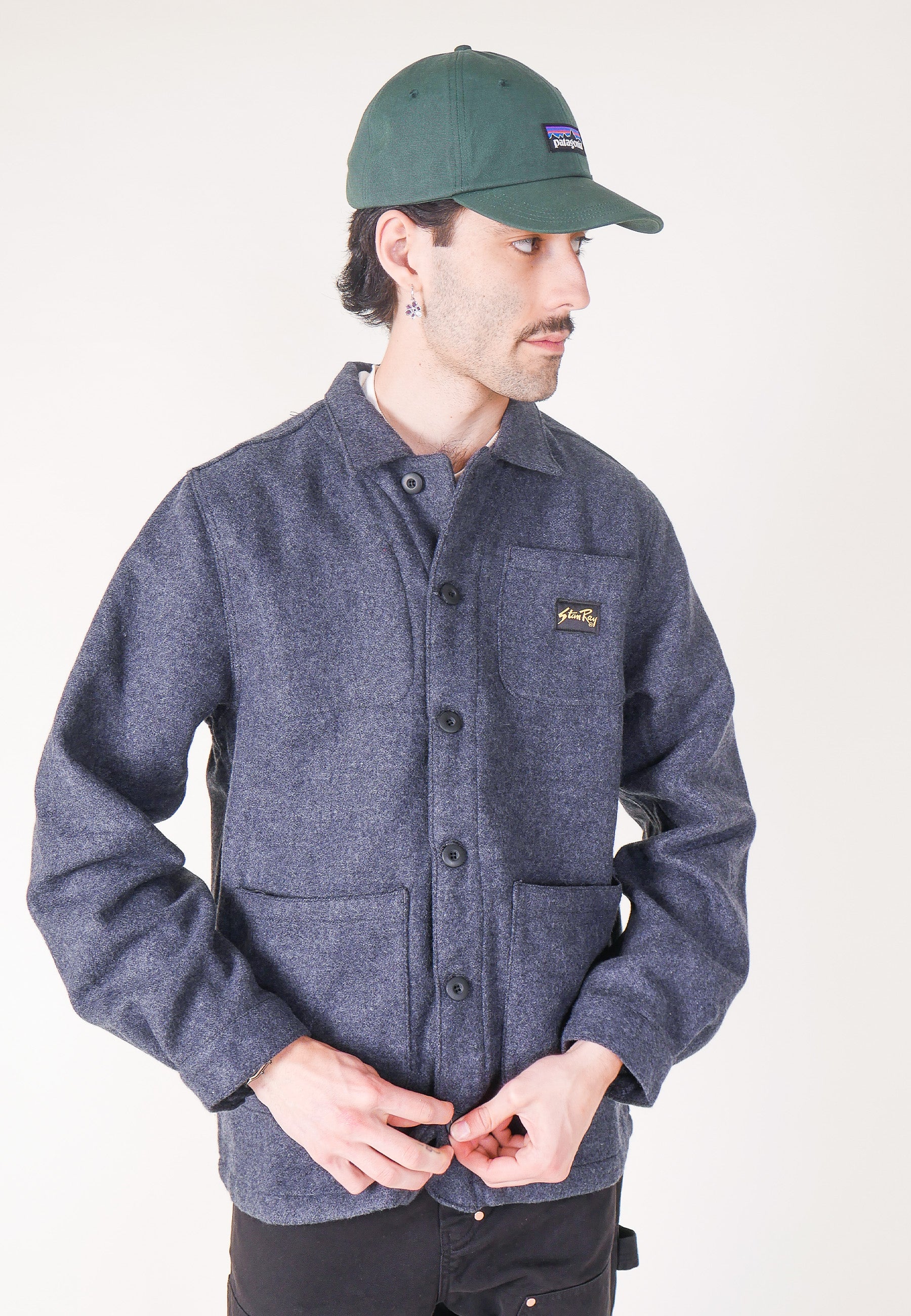 Painters Jacket - Mid Grey Wool