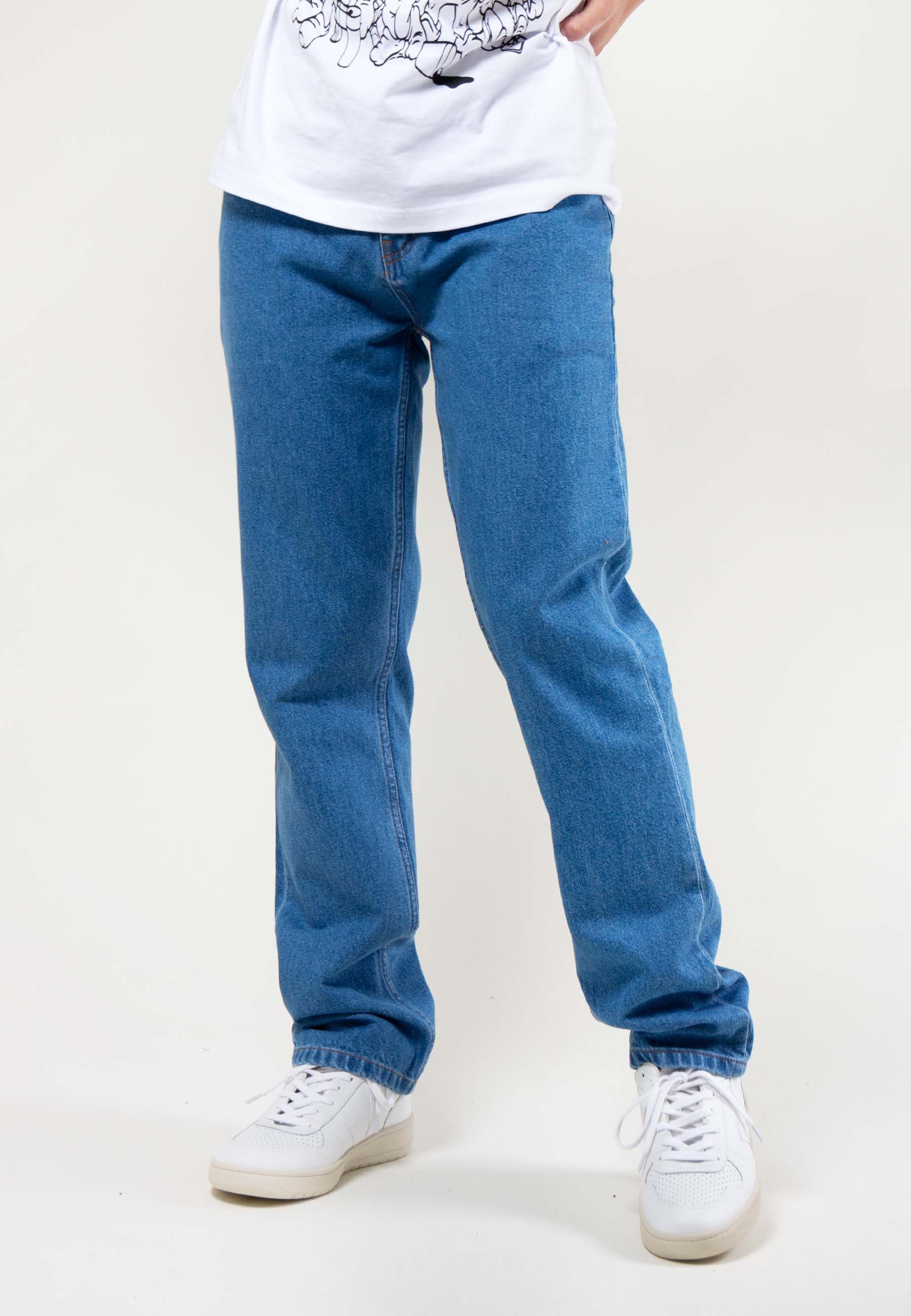 Straight Leg 12.5oz - stonewash denim