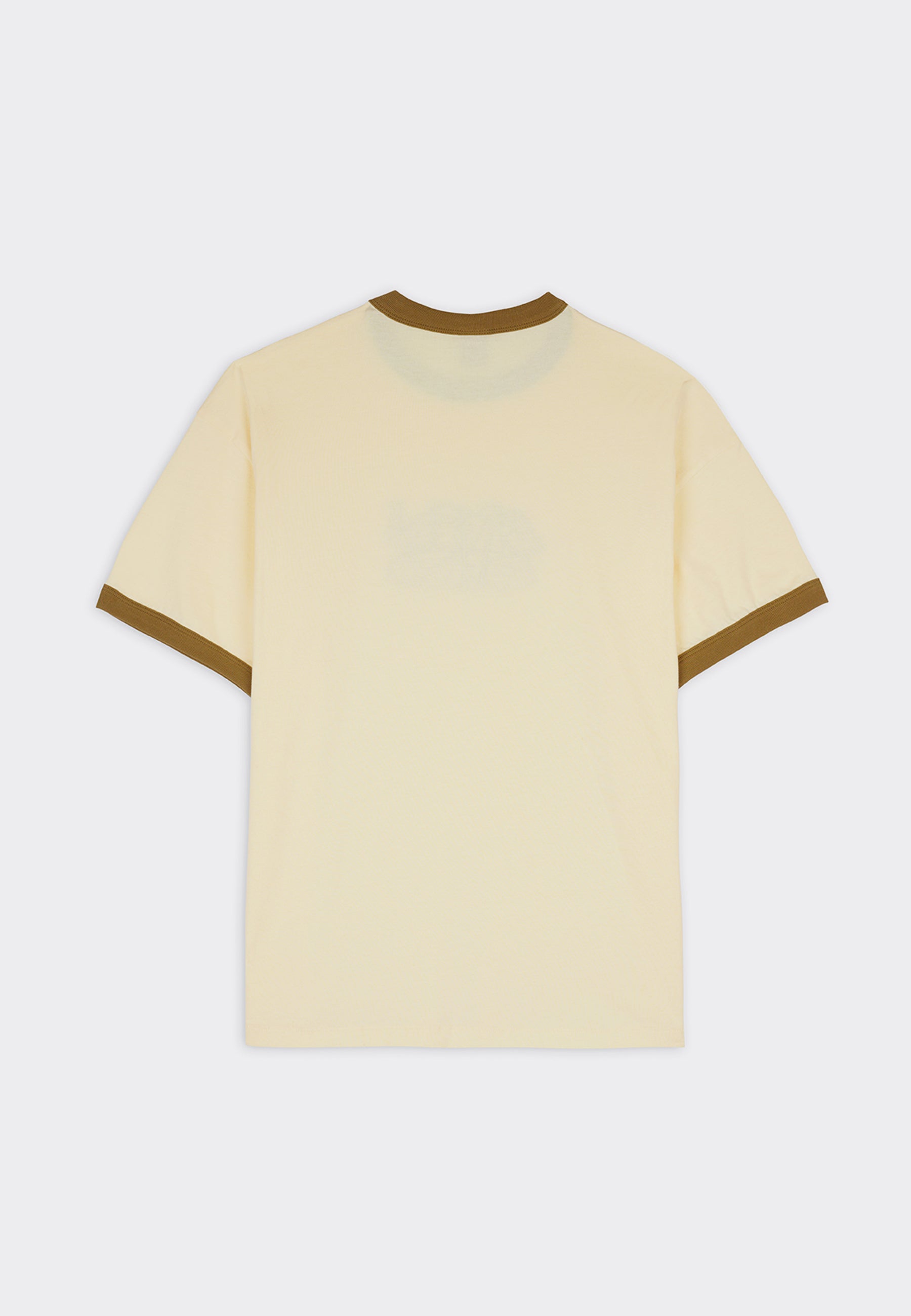 Throw Up Ringer T-Shirt - Cream