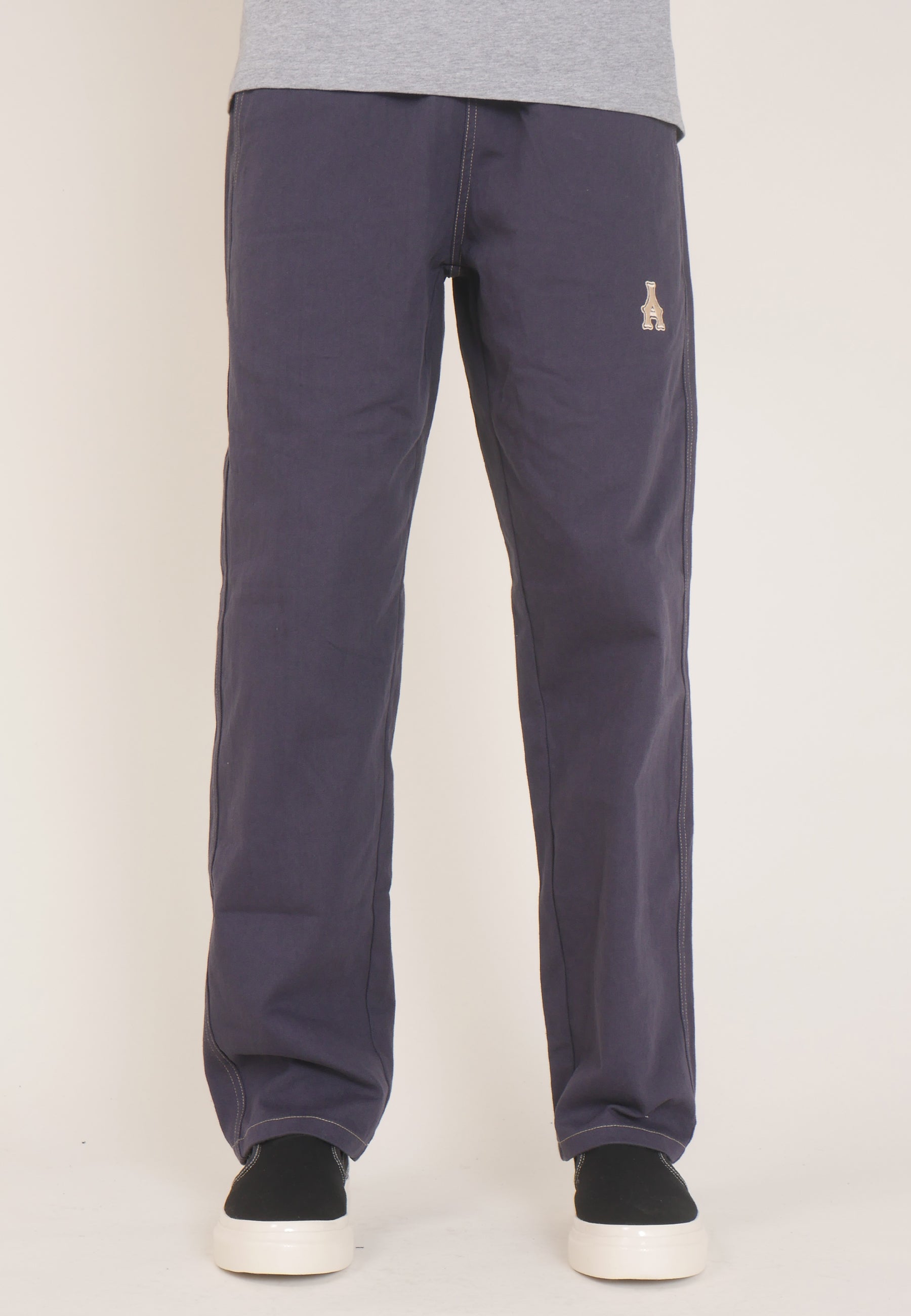 Elasticated Drill Skate Pant - navy