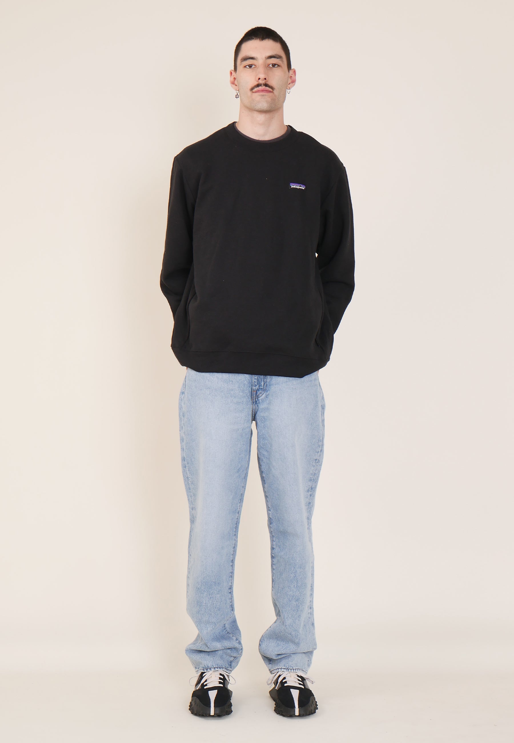 P-6 Label Uprisal Crew Sweatshirt - black