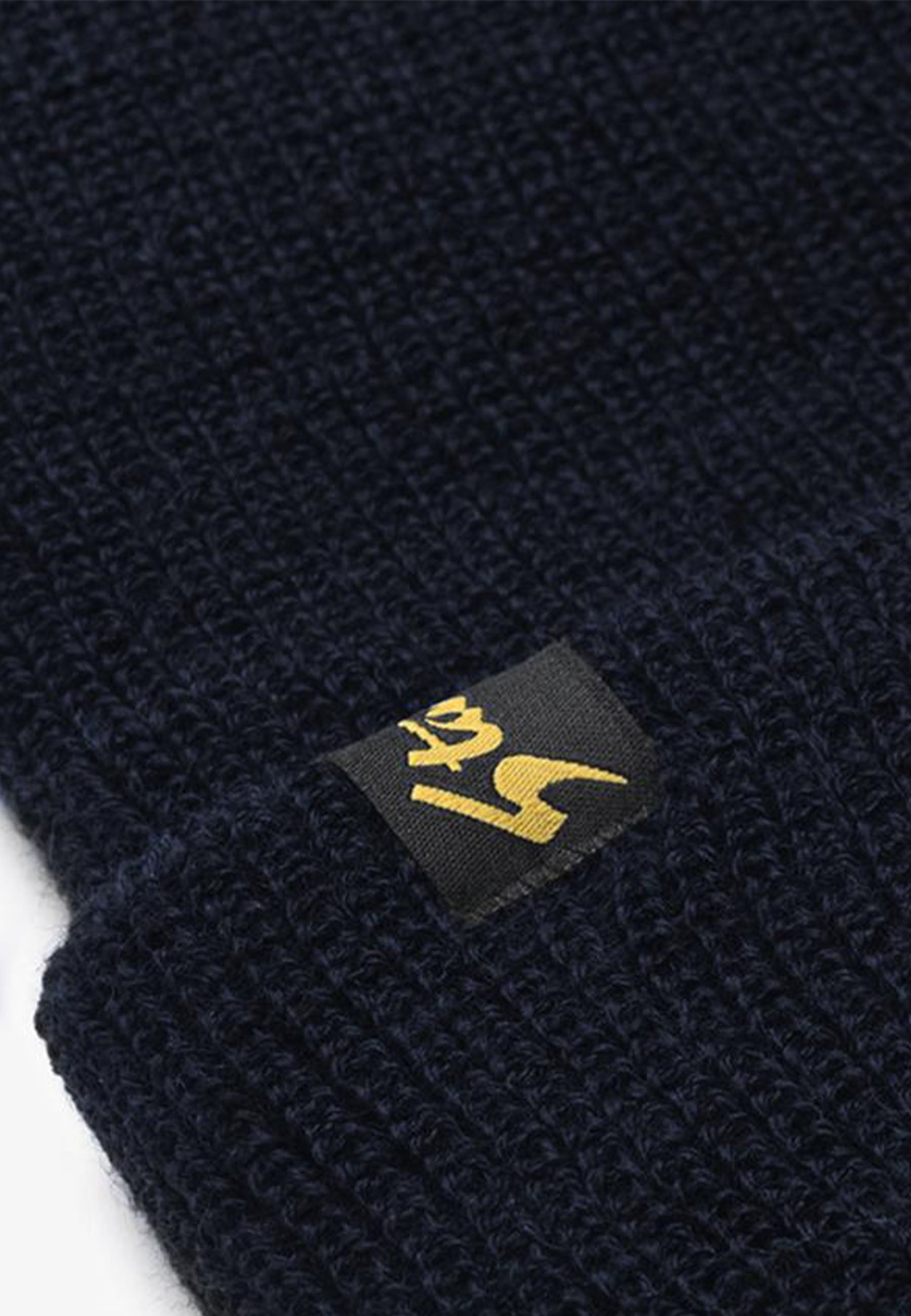 Watchcap beanie - navy wool