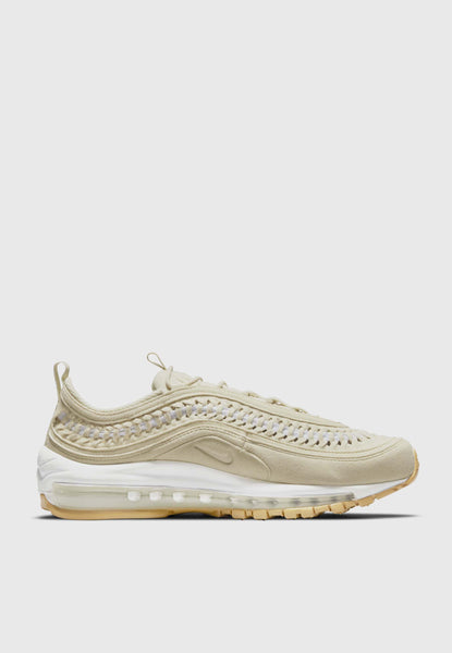Nike Buy Women's Air Max 97' LX Woven Fossil/White/Gum Yellow