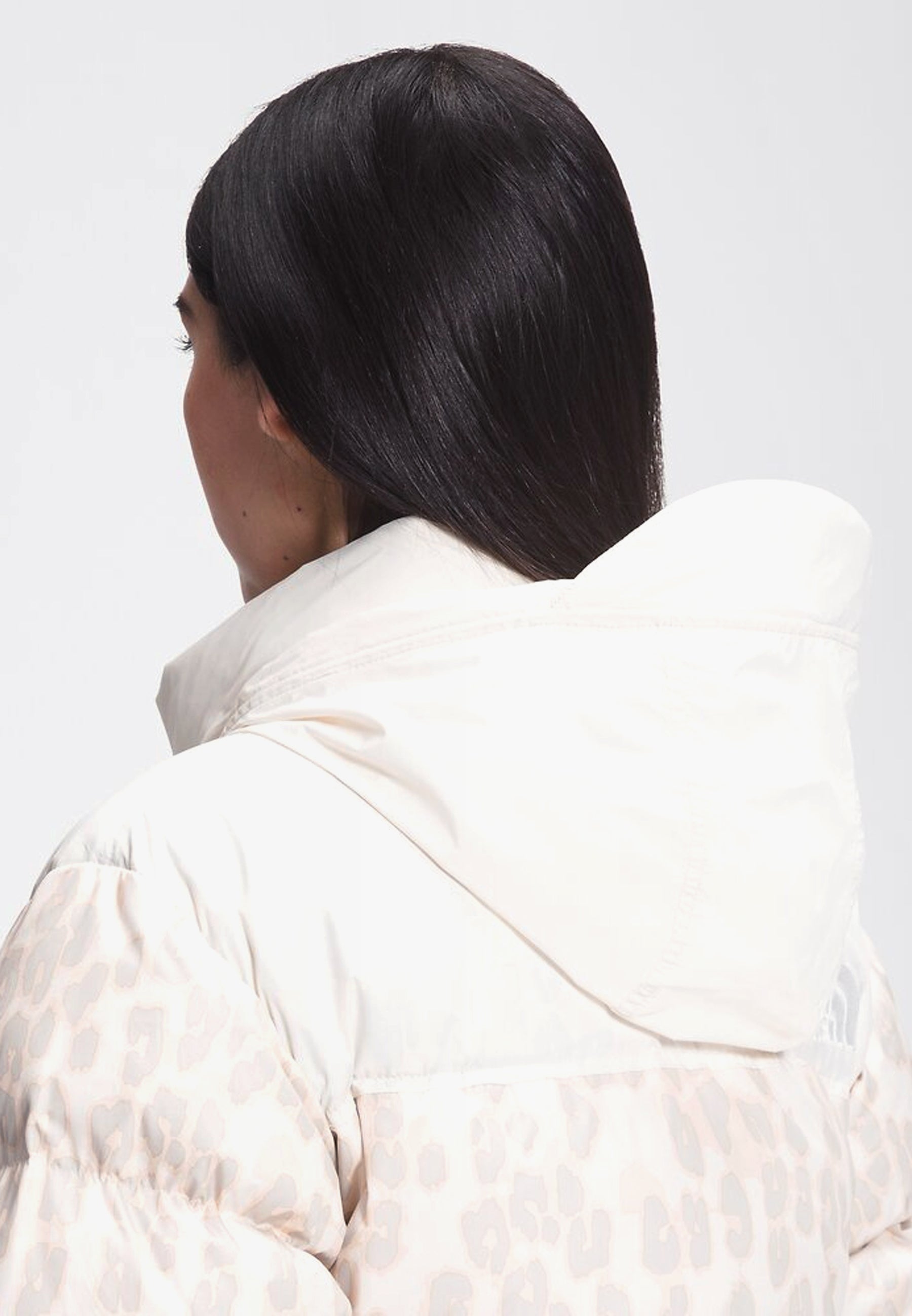 Women's '96 Retro Nuptse Jacket - silver leopard/gardenia white