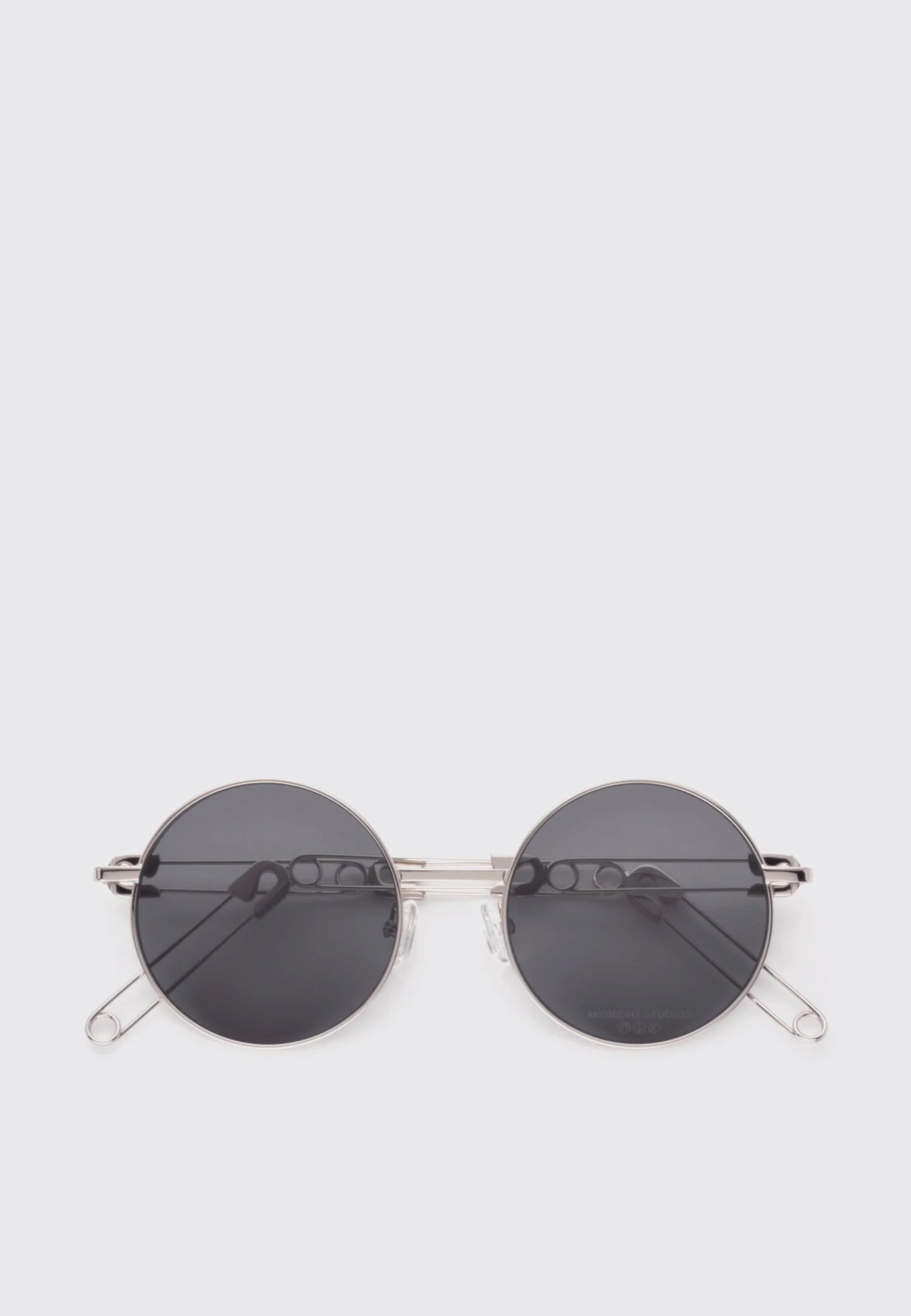 X Midnight Studios Mickey Sunglasses - Shiny Silver/Black