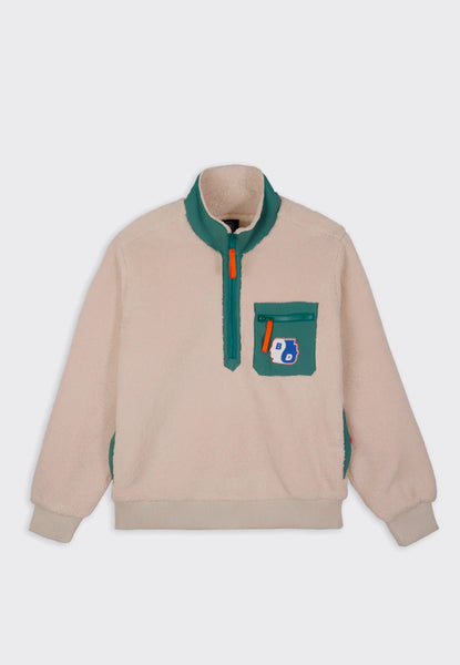 Brain Dead | Buy Yin Yang Half Zip Jacket - Cream online | Good As