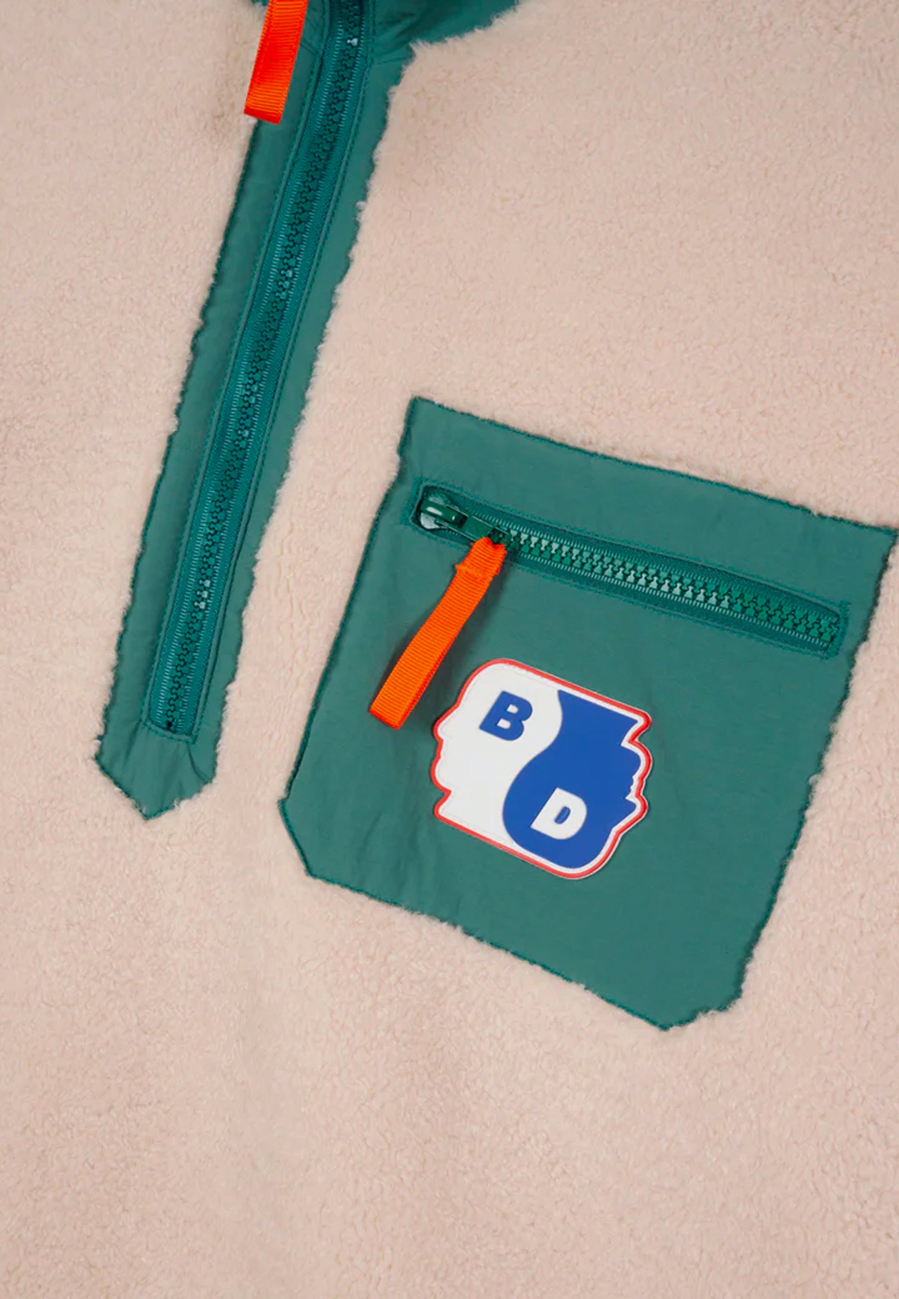 Brain Dead | Buy Yin Yang Half Zip Jacket - Cream online | Good As