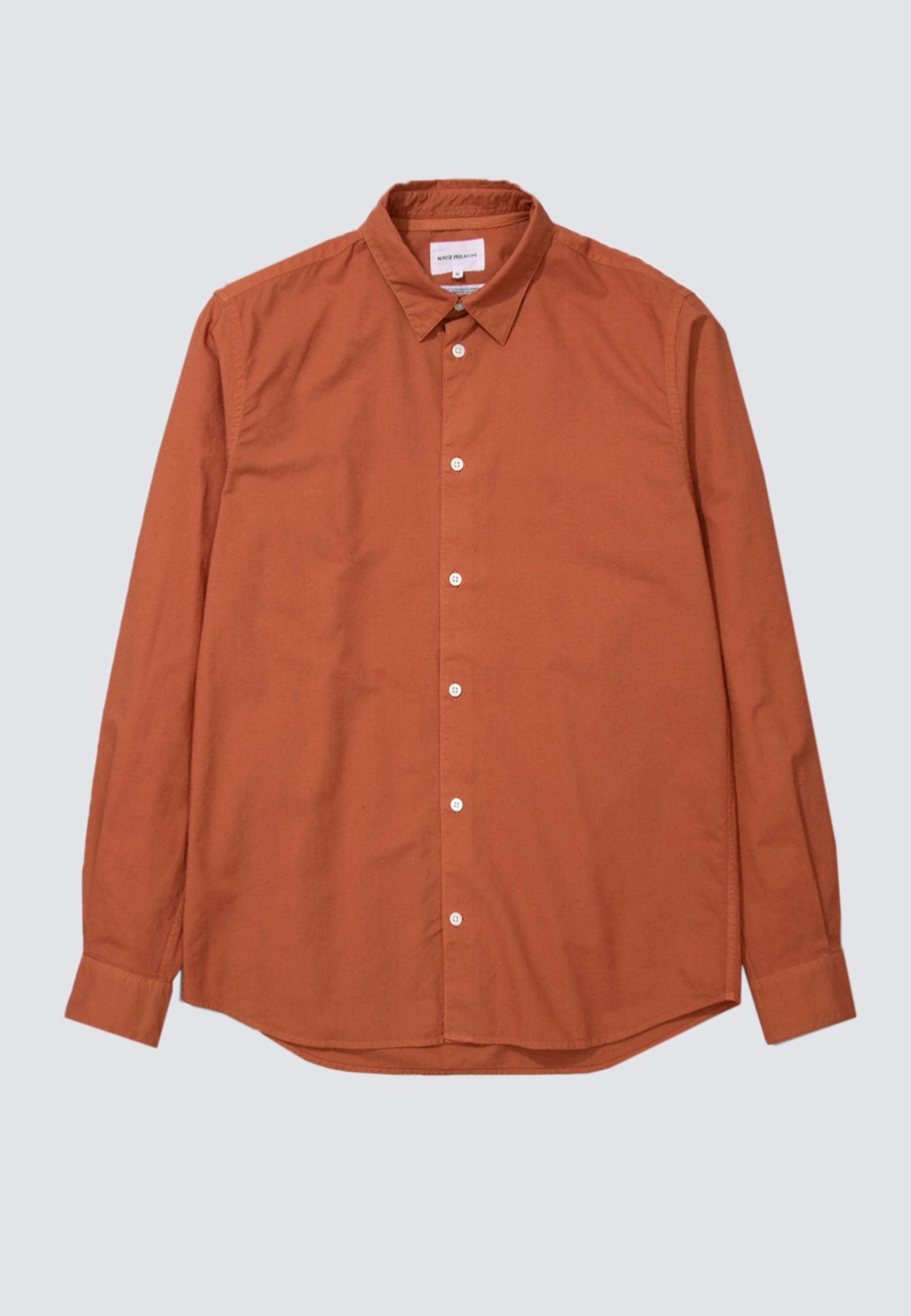 Hans Cotton Linen GMD Shirt - burnt ocher