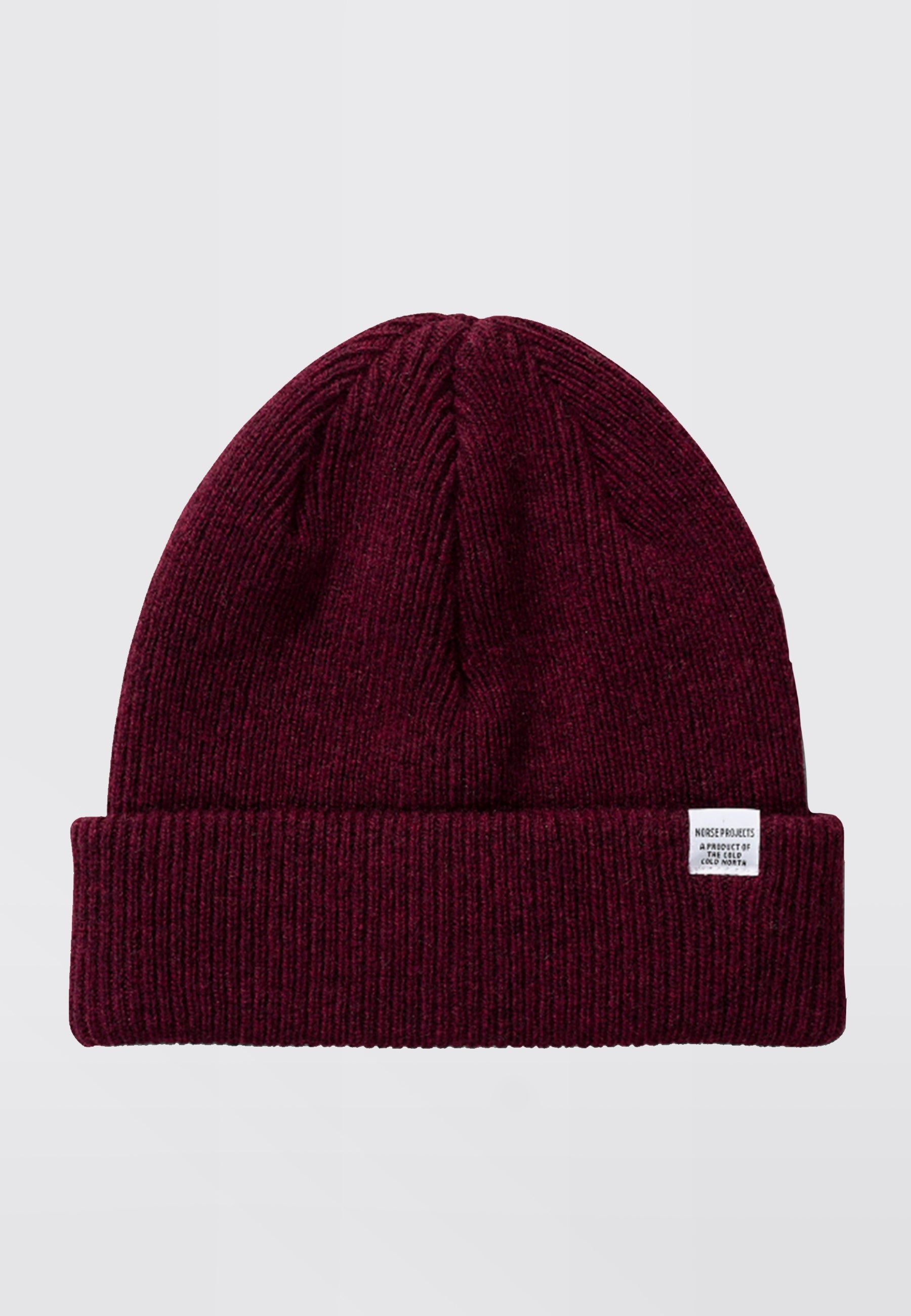 Norse Beanie - mulberry red