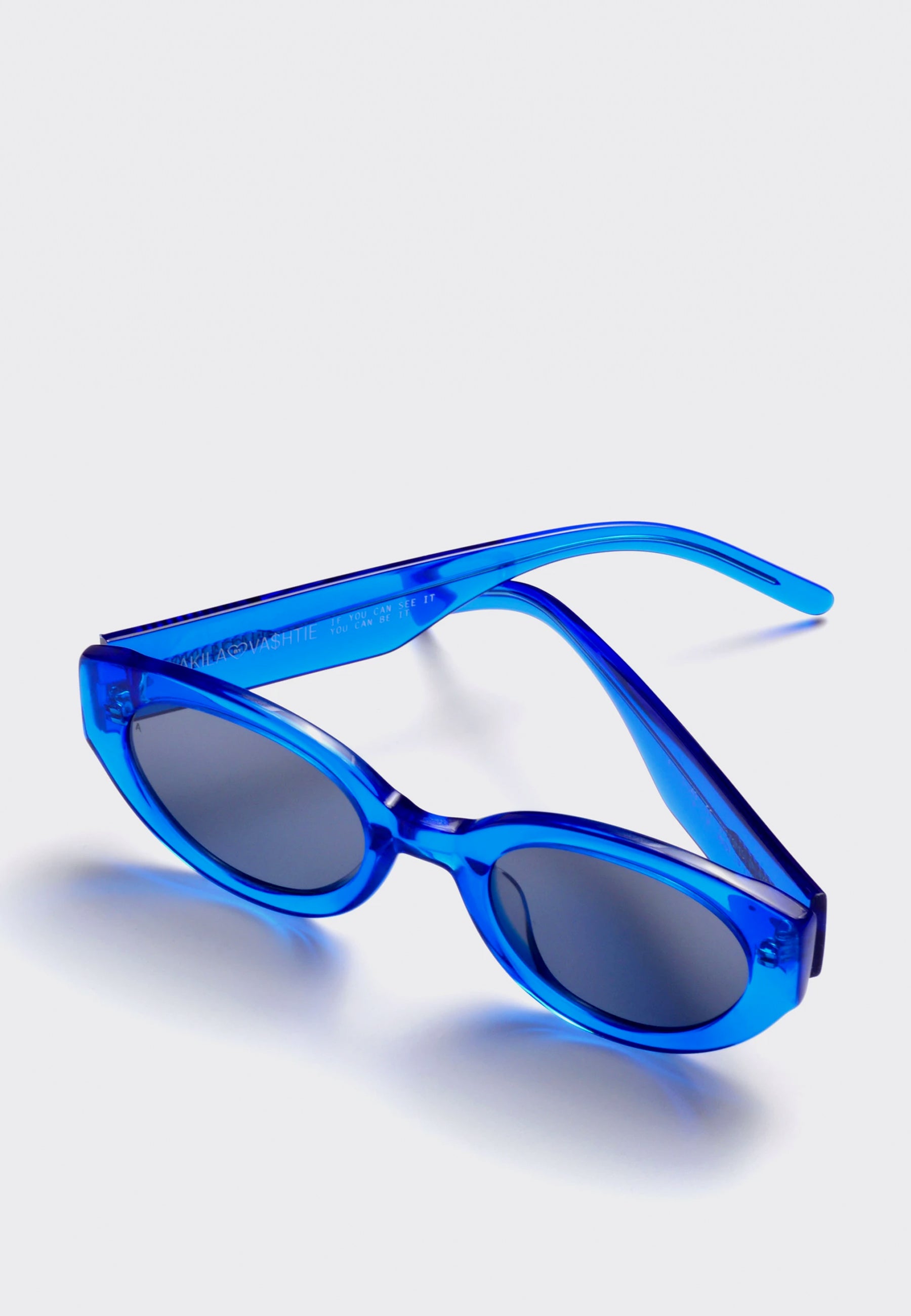 X Vashtie Abstract Sunglasses - blue/black