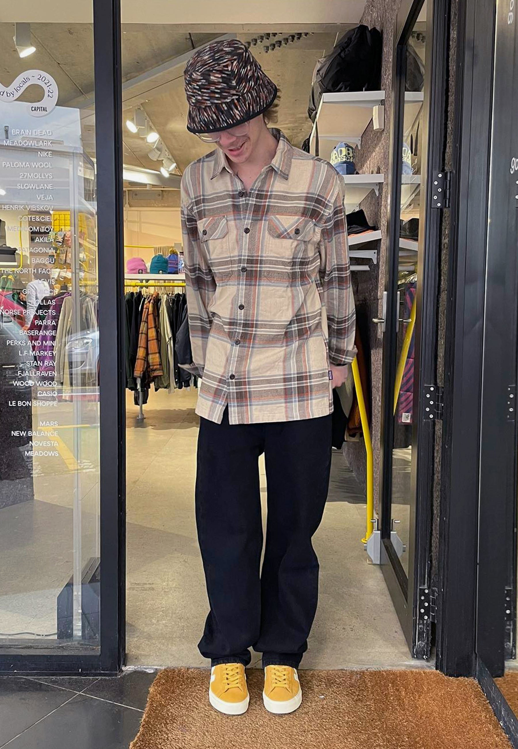 Organic Fjord Flannel Shirt - nautilus tan