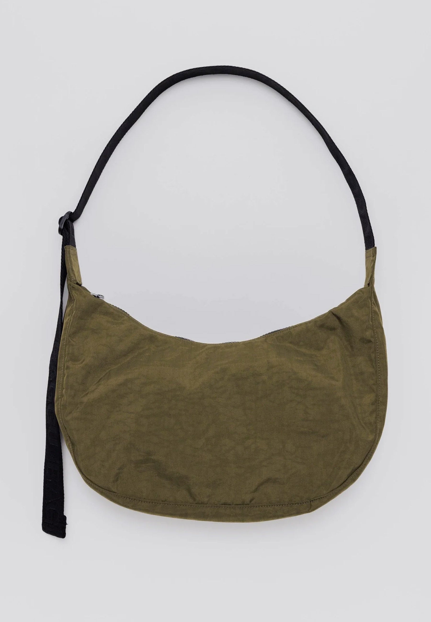 Medium Nylon Crescent Bag - Seaweed