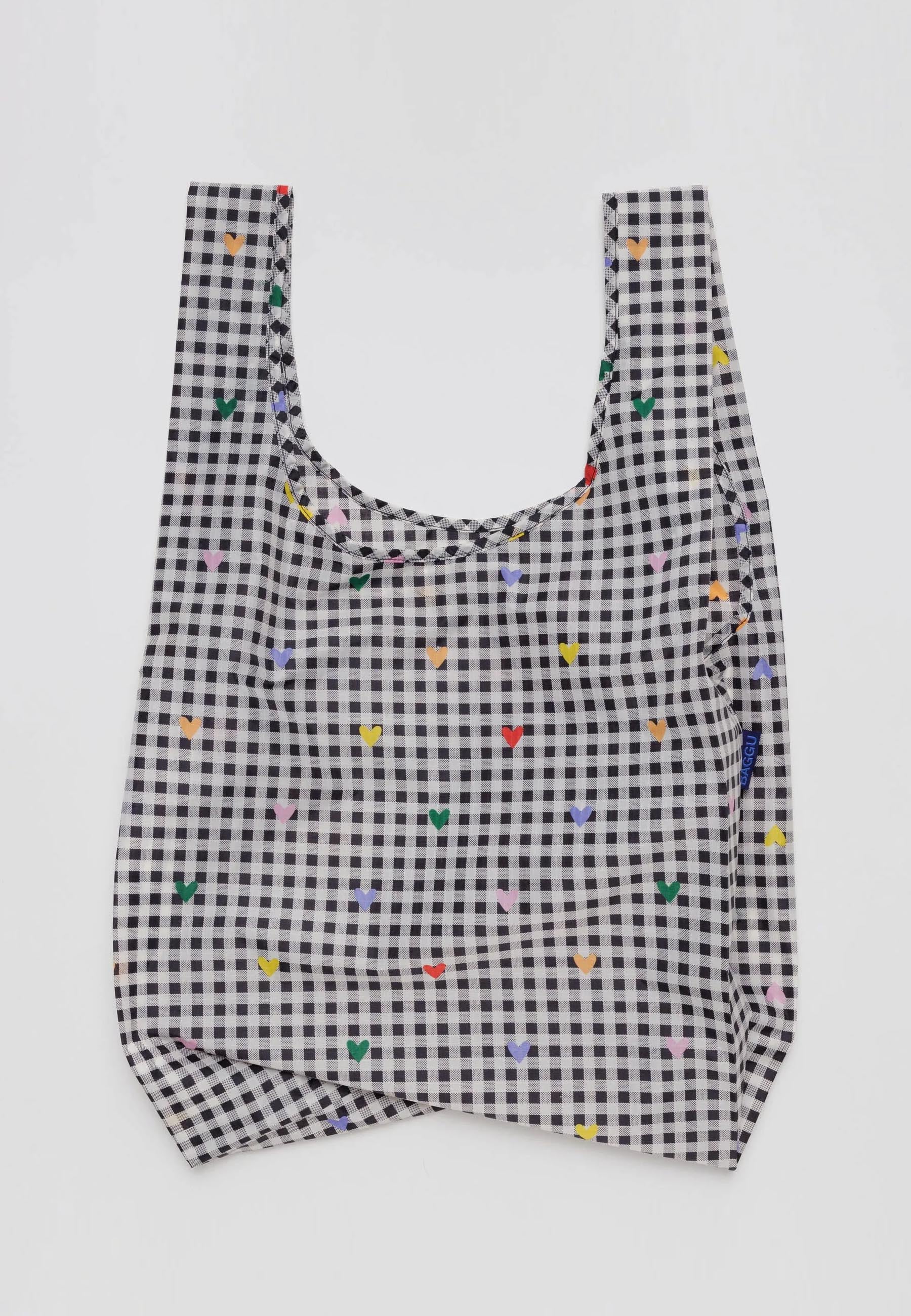 Standard Baggu - Gingham Hearts