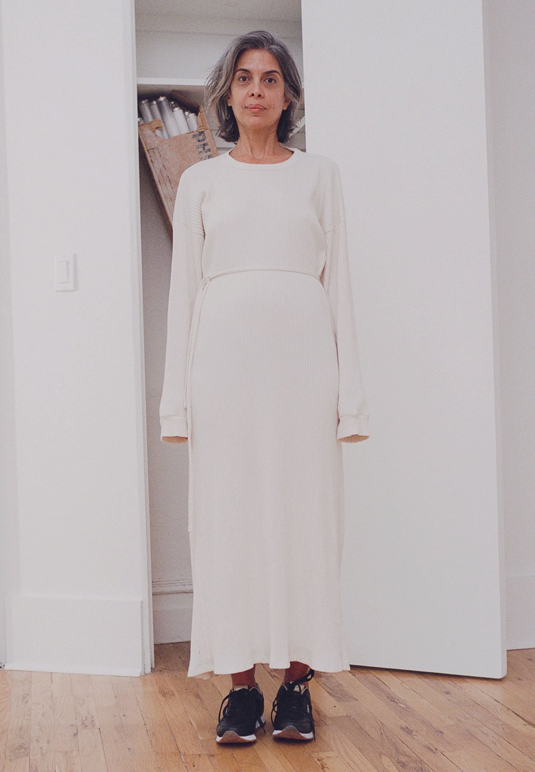 Baserange | Buy Shaw Long Sleeve Kaftan - off white online | Good