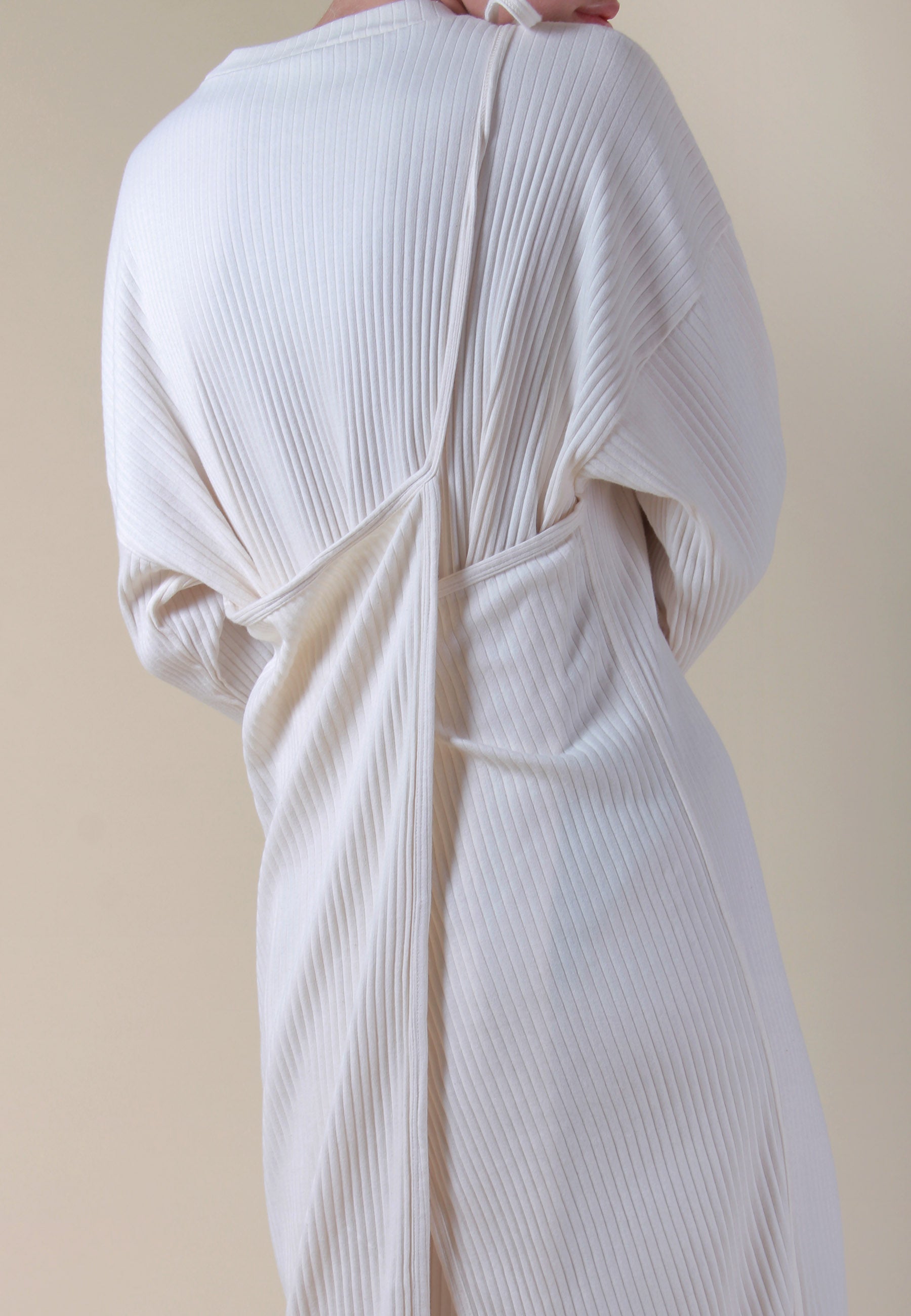 Shaw Long Sleeve Kaftan - off white