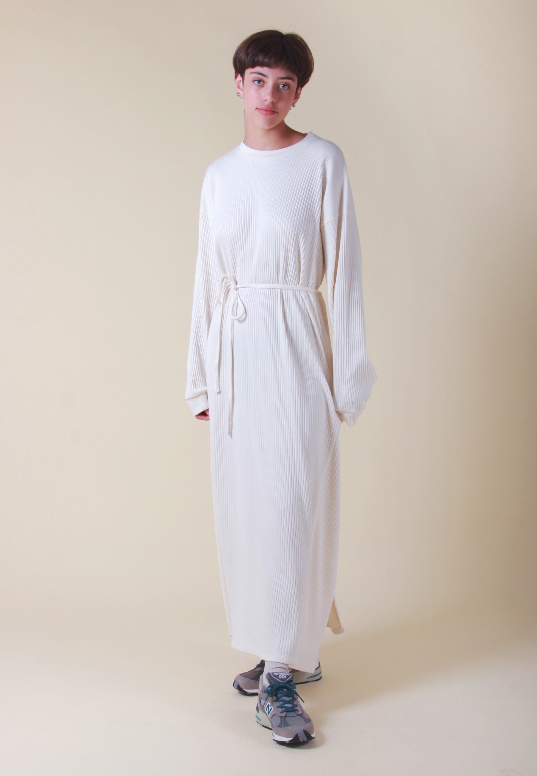 Shaw Long Sleeve Kaftan - off white