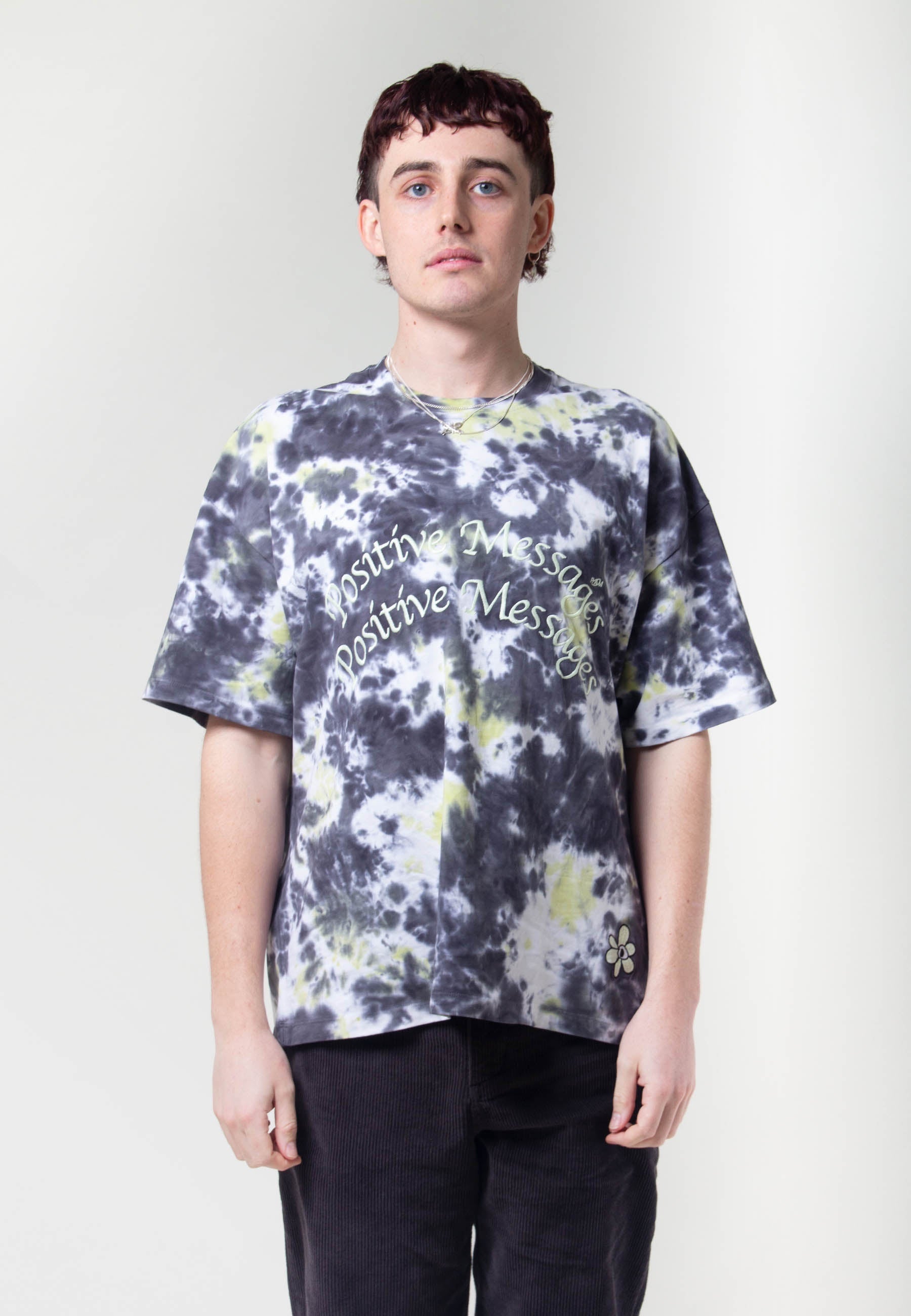 Haze Filter Tie Dye Oversized T-Shirt - swamp tie die