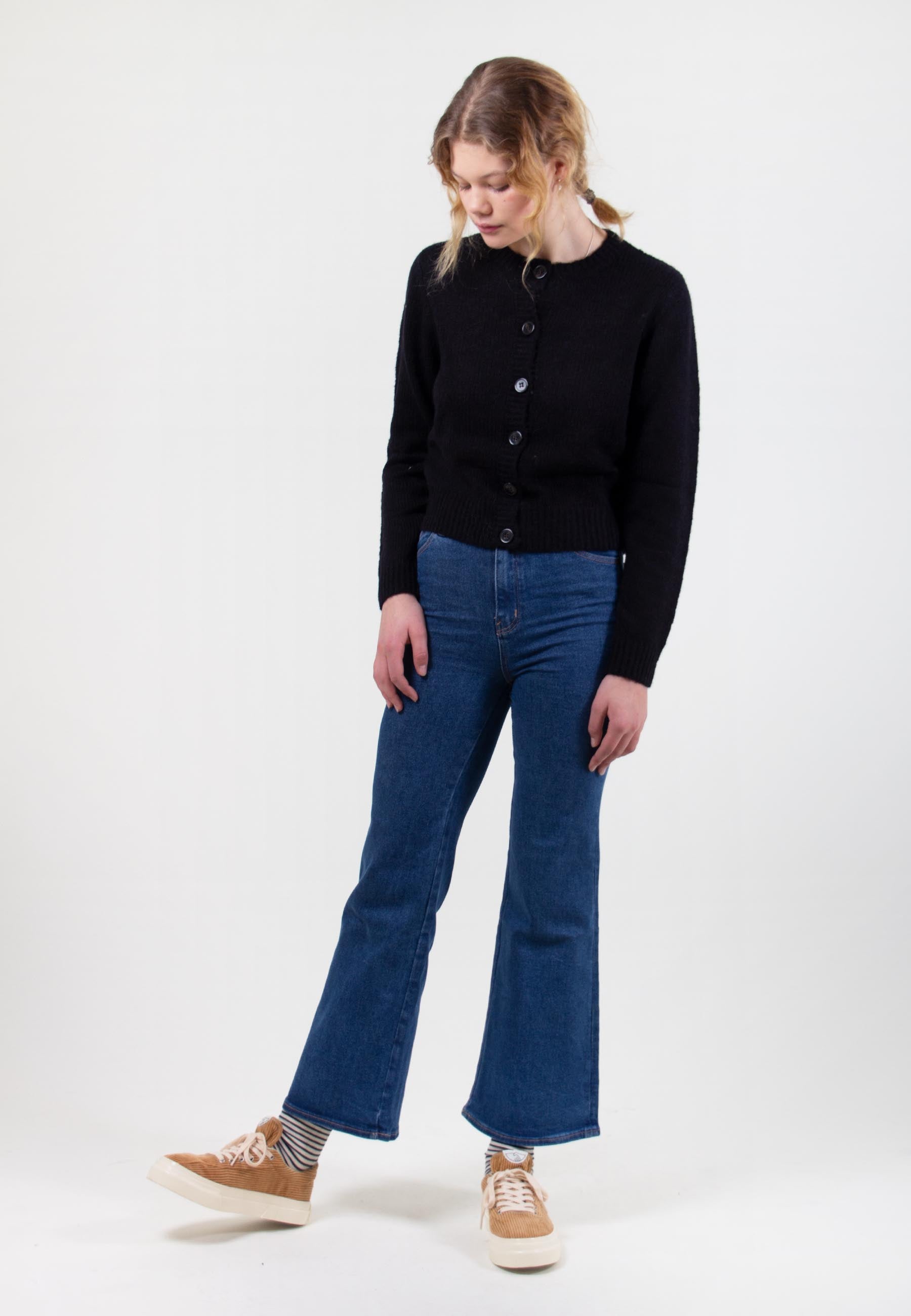 Eastcoast Crop Flare Jean - bayside blue