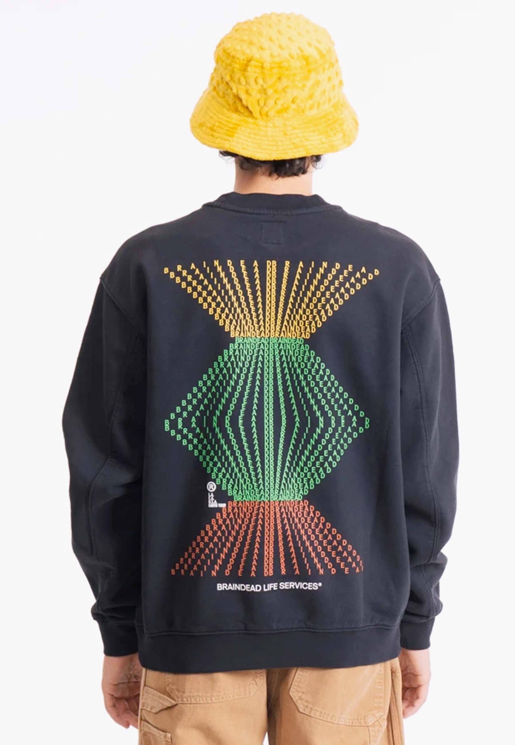 Fractal Crewneck - black